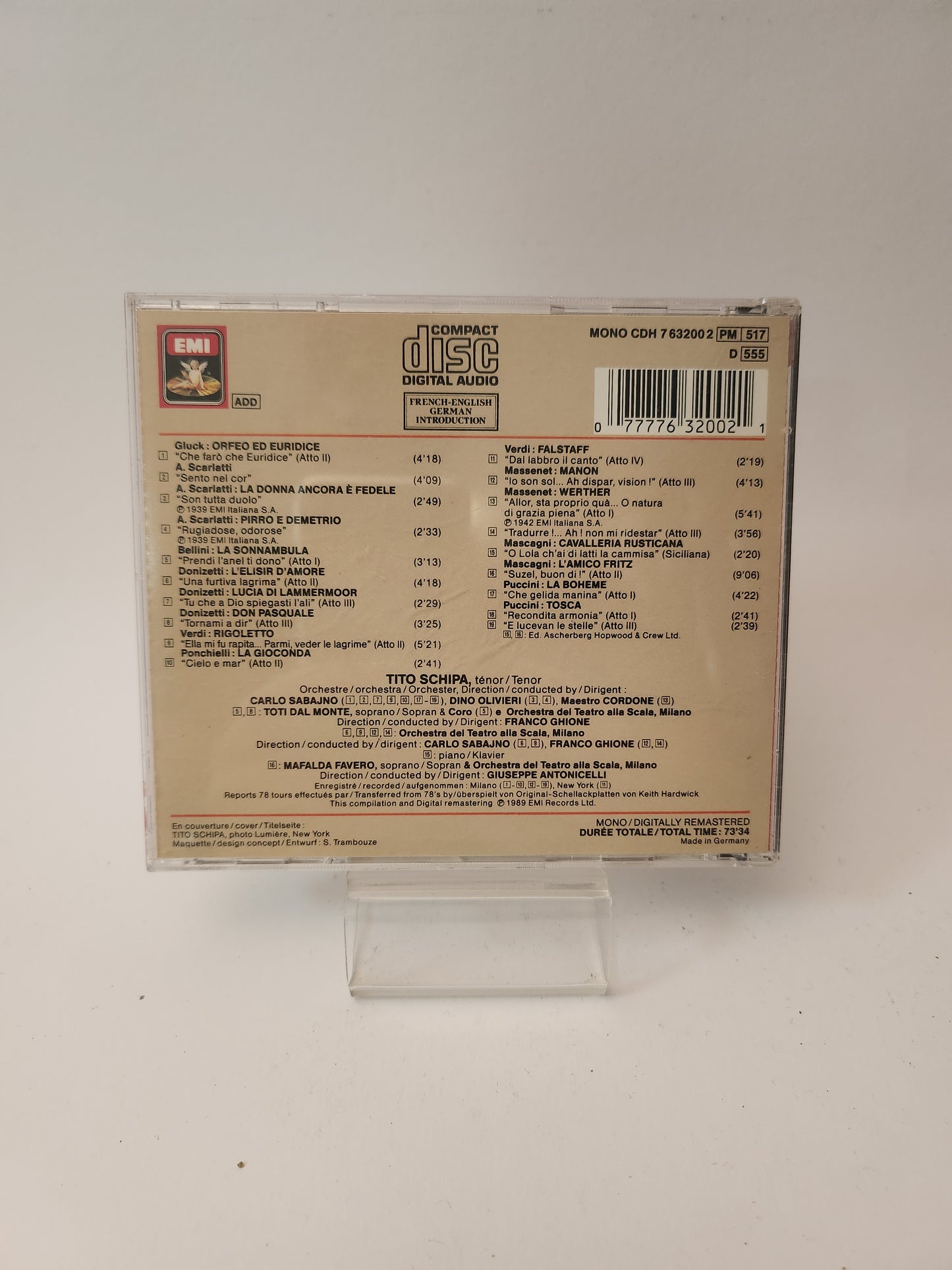 Tito Schipa: Opera Arias CD