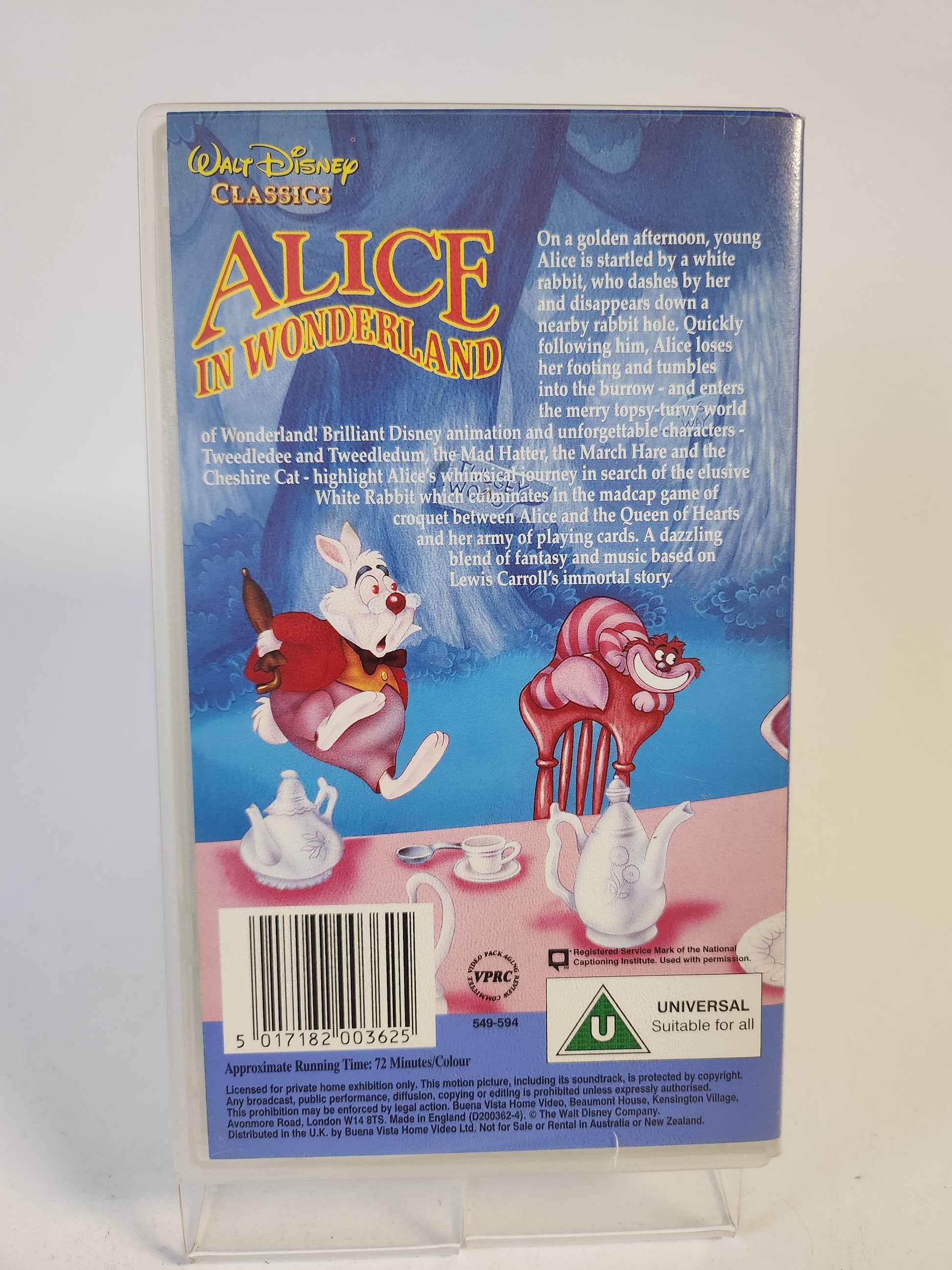 Alice in Wonderland VHS Kids - Feniks Gameshop