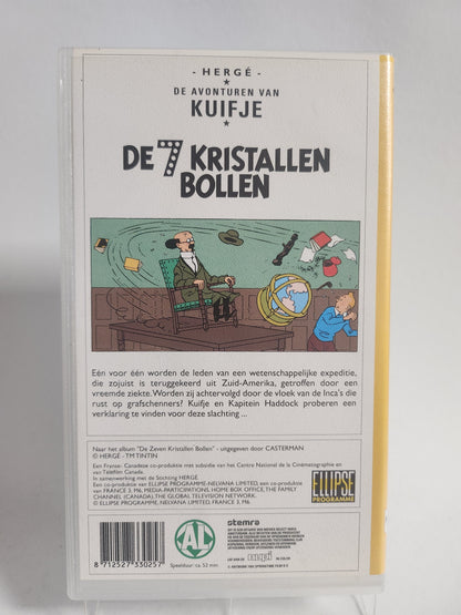 Kuifje "de 7 Kristallen Bollen" VHS Kids