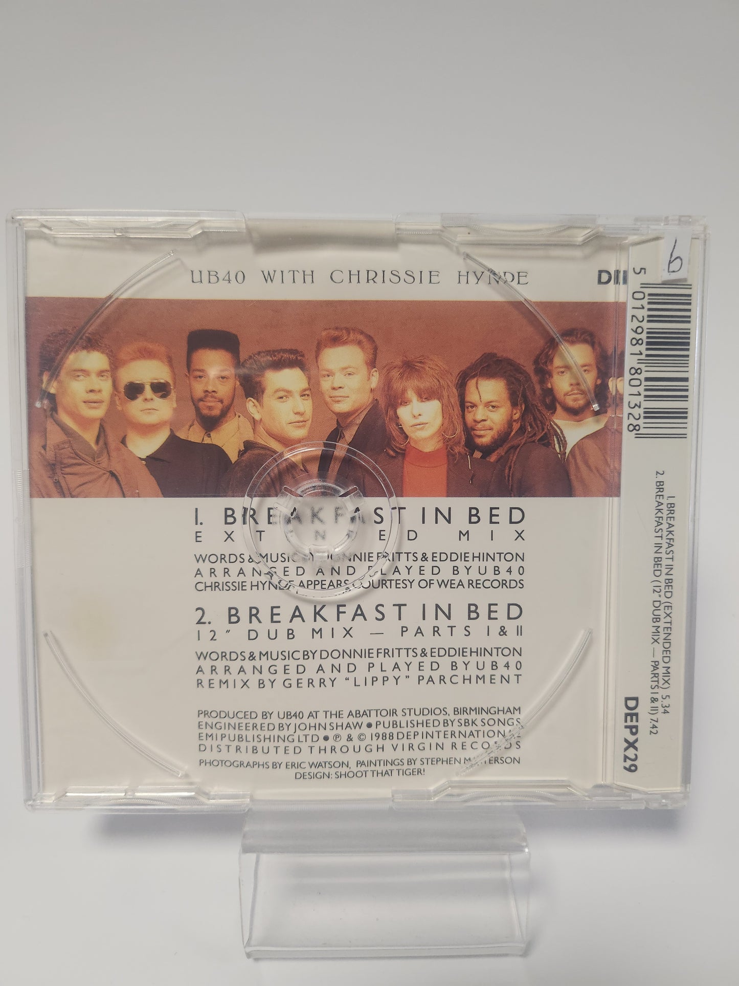 UB40 with Chrissie Hynde: Breakfast in Bed CD Single