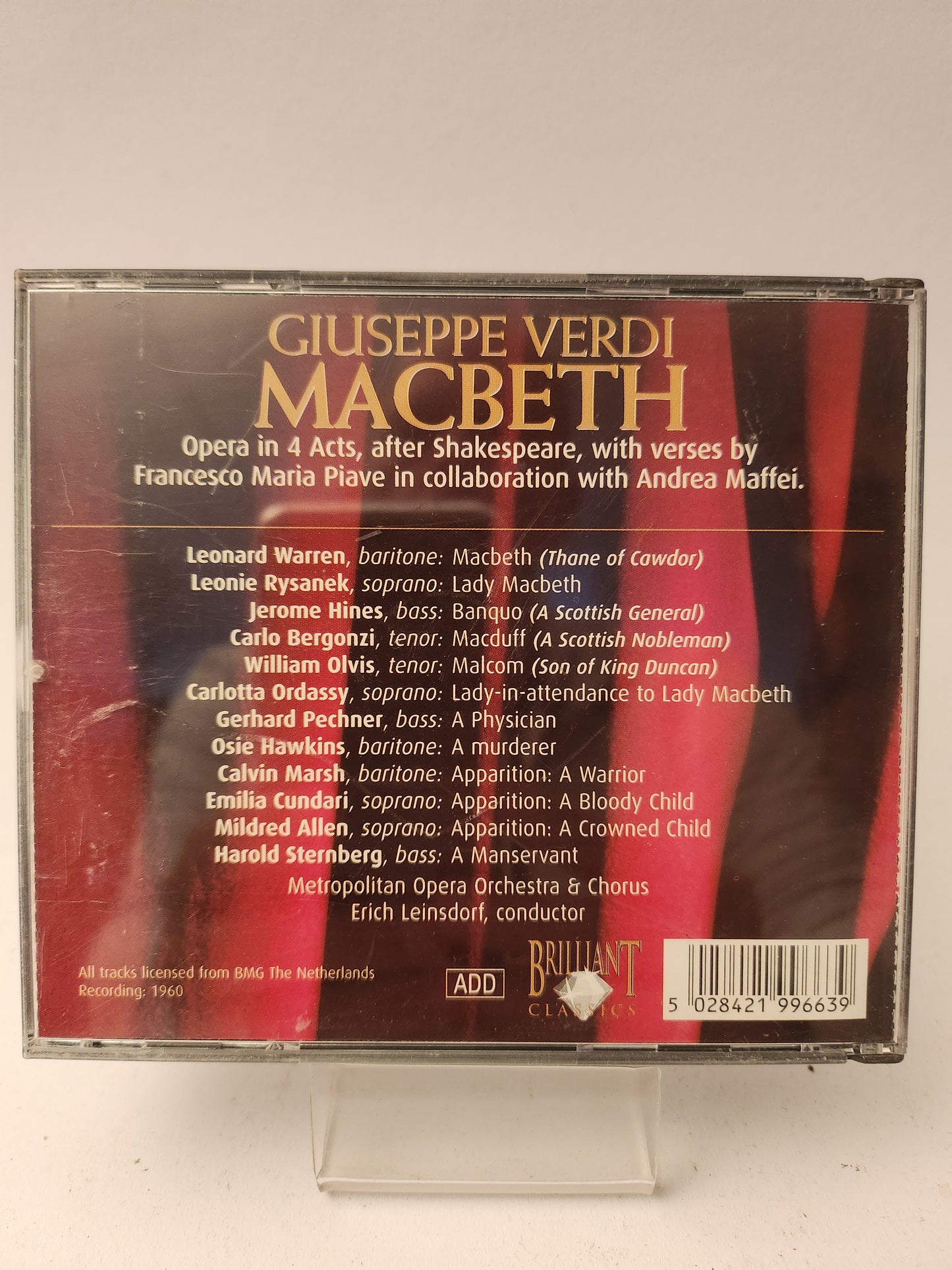 Giuseppe Verdi: MacBeth CD
