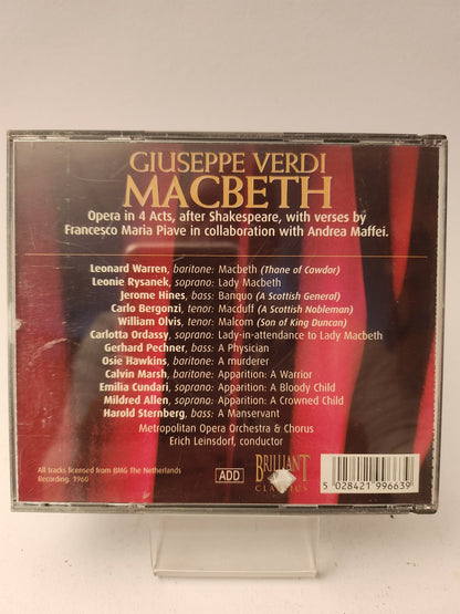 Giuseppe Verdi: MacBeth CD