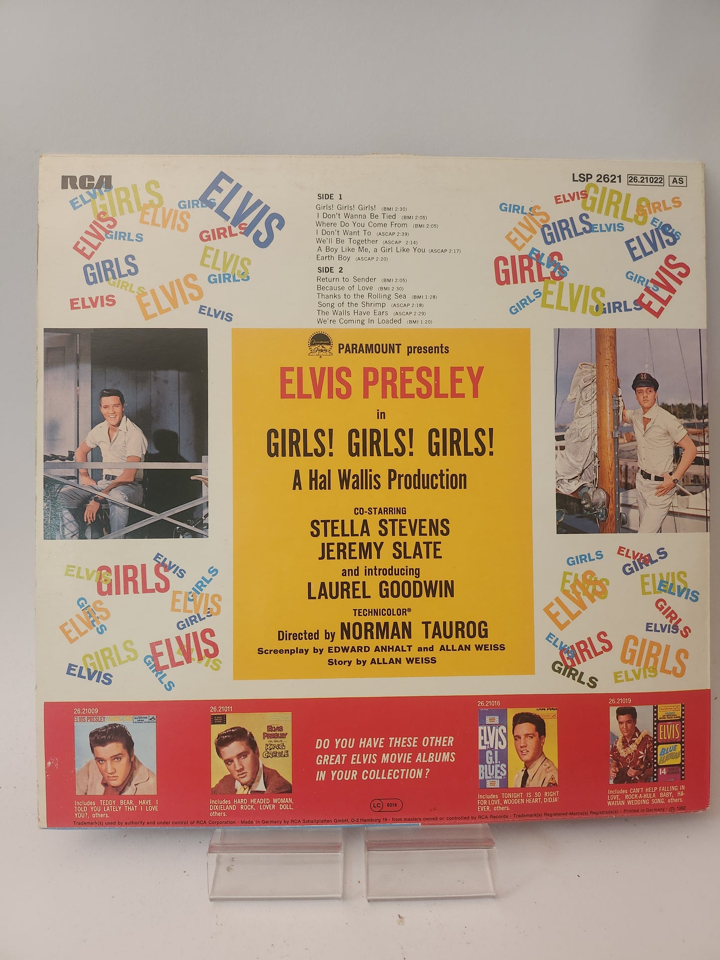 Elvis Presley: Girls Girls Girls LP Vinyl