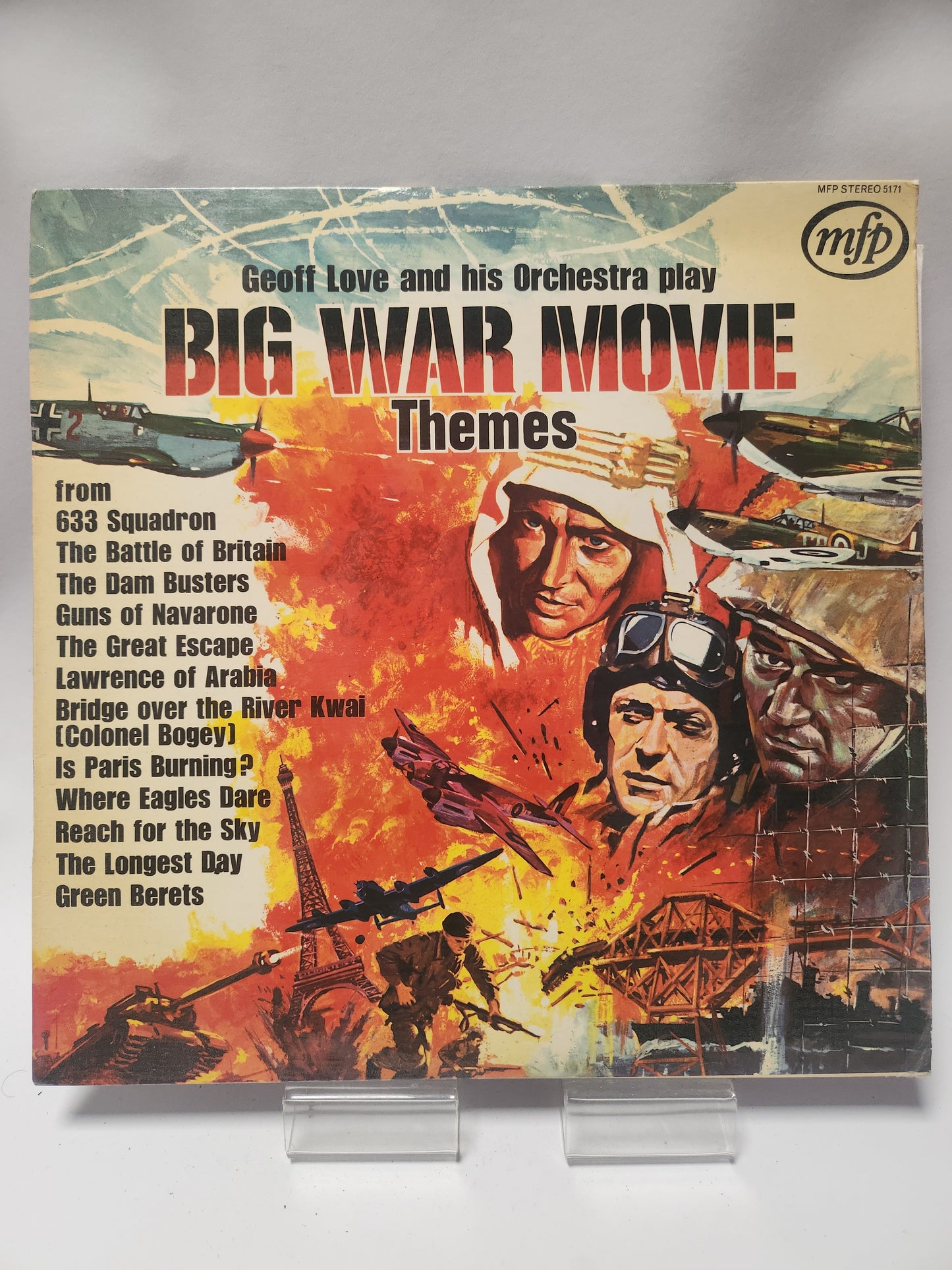 Geoff Love and his Orchestra play Big War Movie Themes LP Vinyl