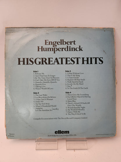 His Greatest Hits: Engelbert Humperdinck LP Vinyl