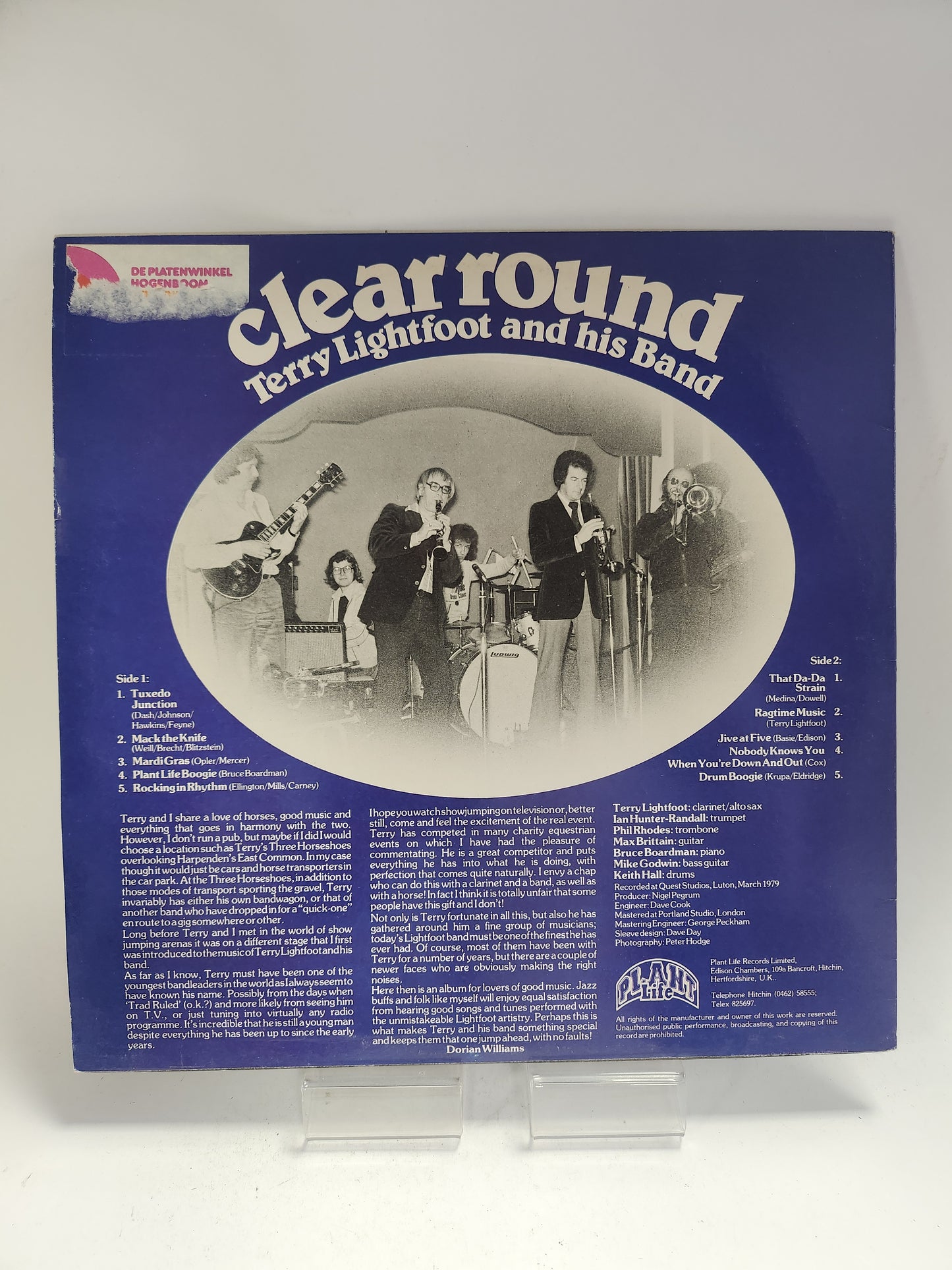 Terry Lightfoot and his Band: Clear Round LP Vinyl