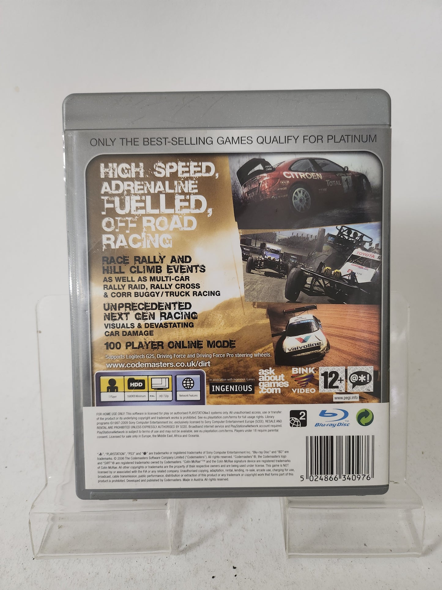 Colin McRae Dirt Platinum Playstation 3