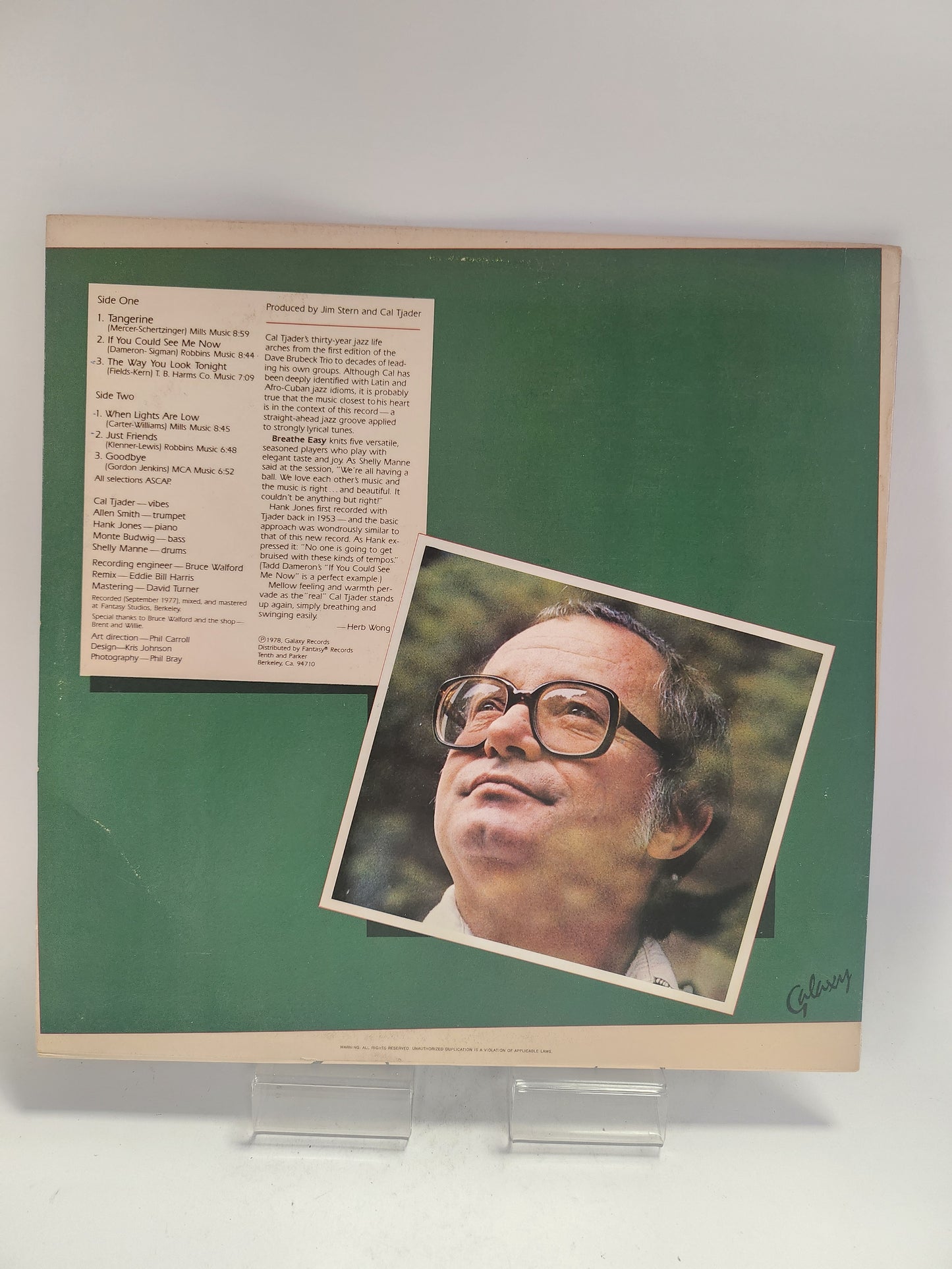 Cal Tjader: Breathe Easy LP Vinyl