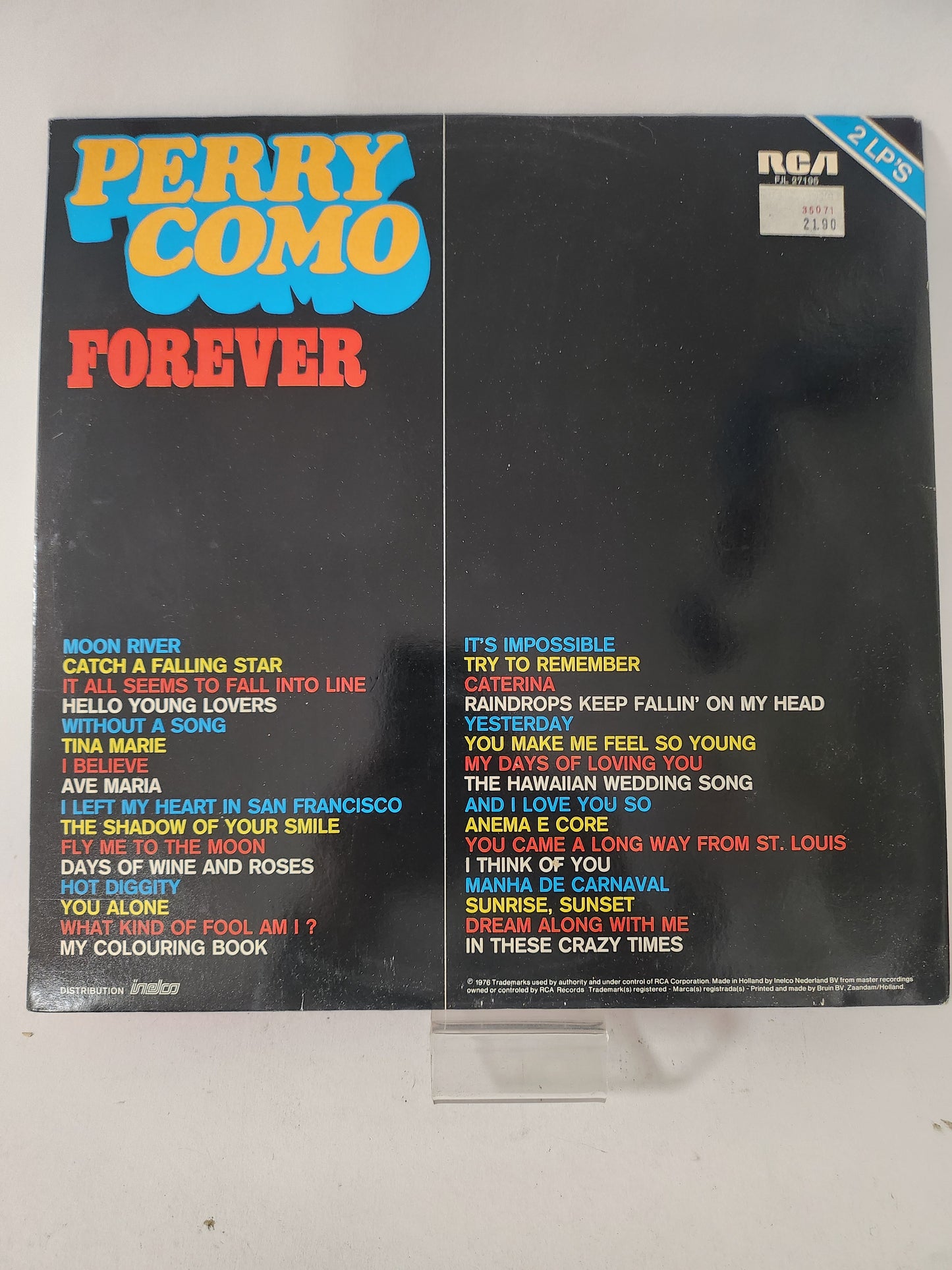 Forever 32 Hits: Perry Como LP Vinyl