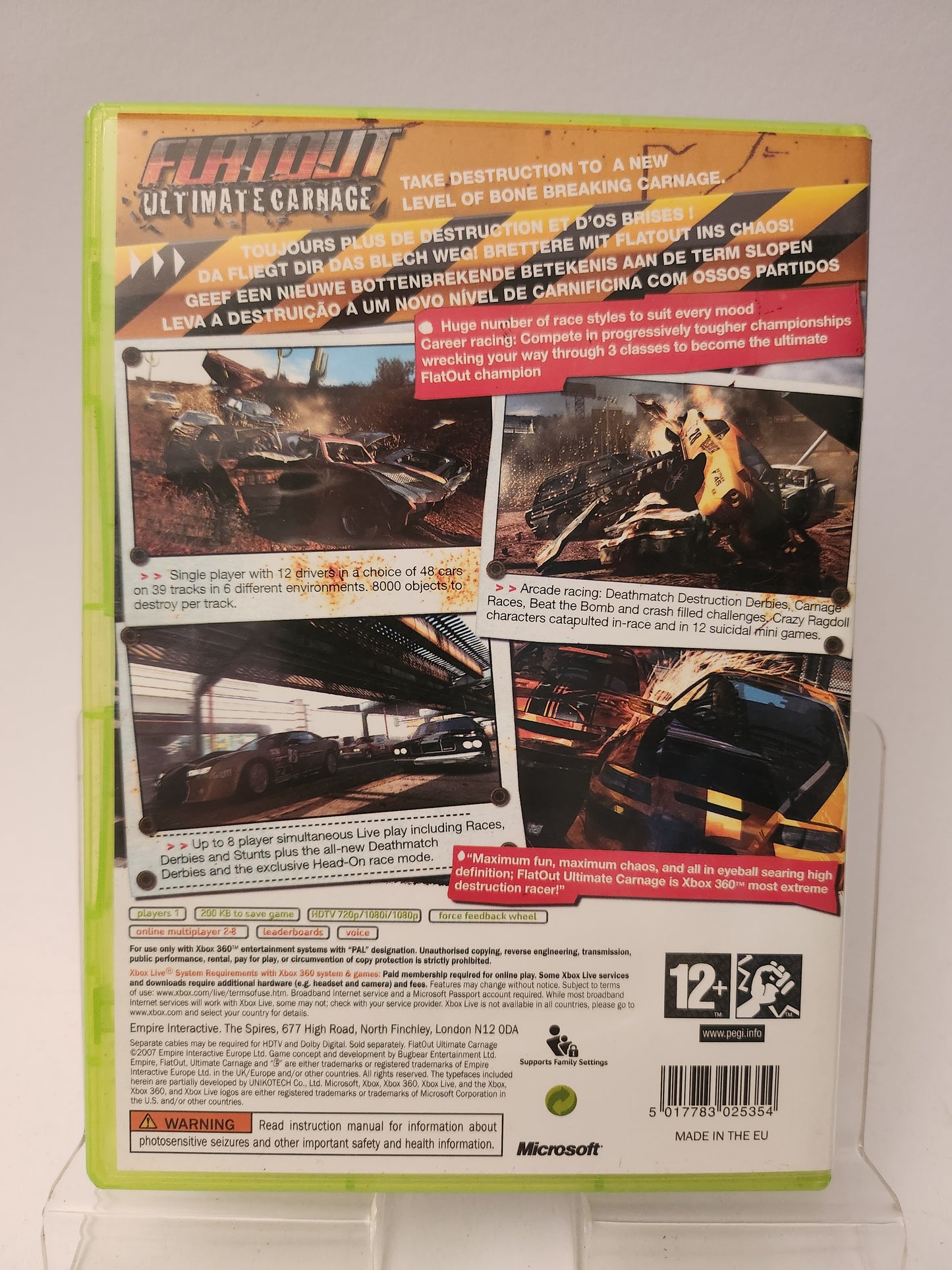 Flatout Ultimate Carnage Xbox 360