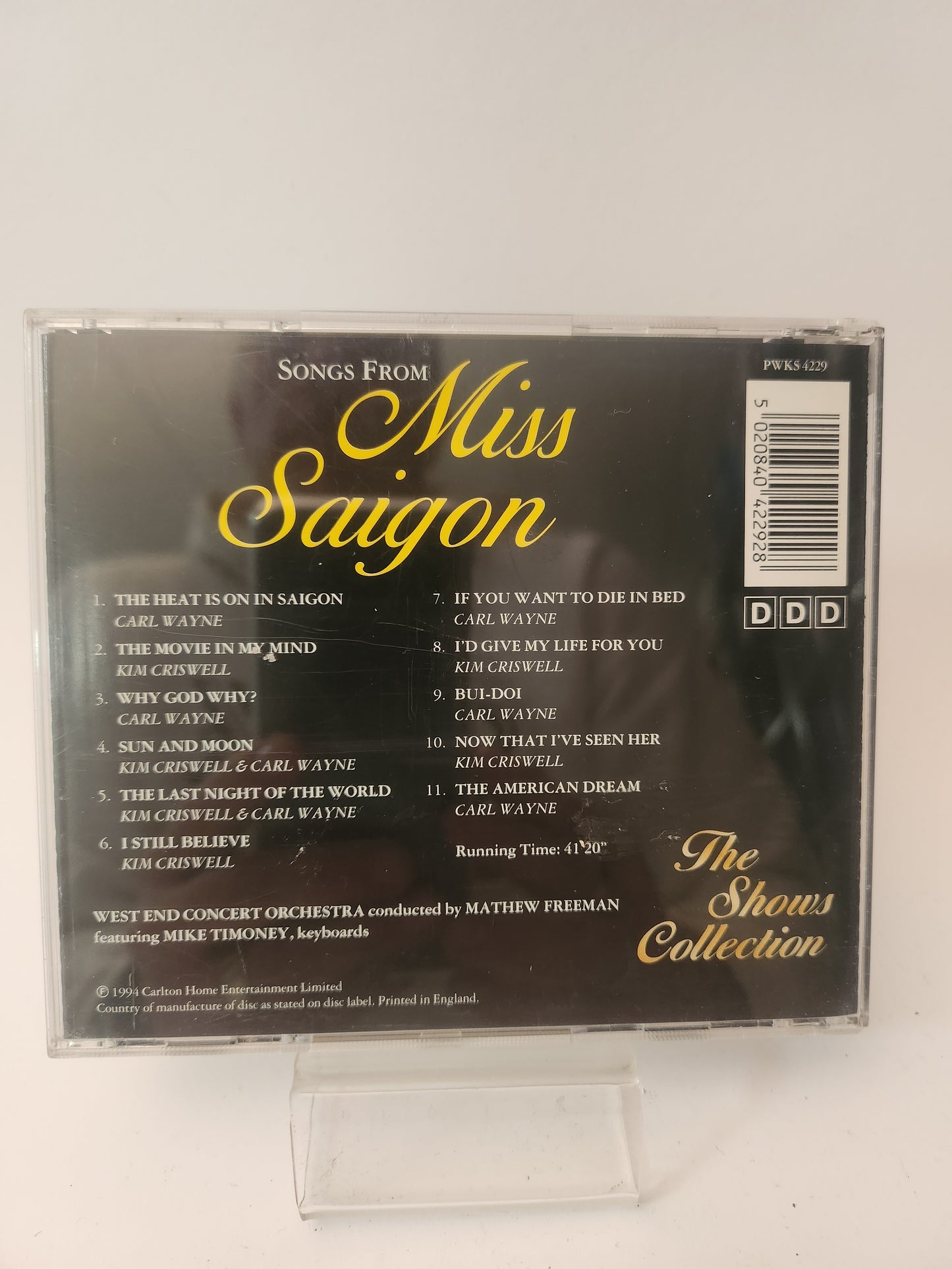 Shows Collection: Songs from Miss Saigon CD