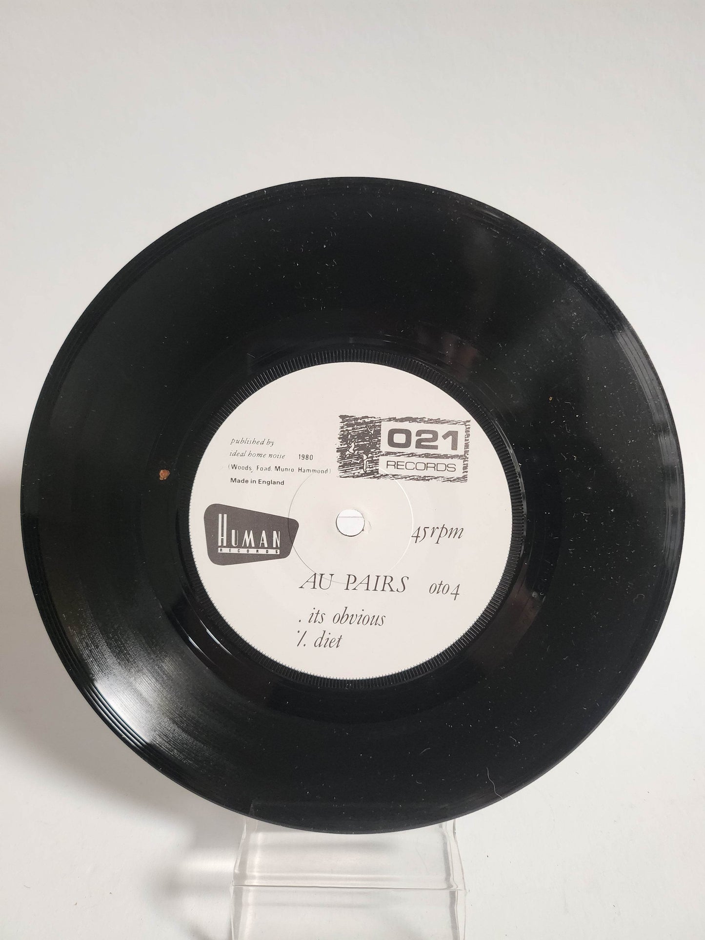 Au Pairs: Diet its Obvious Single Vinyl - Feniks Gameshop