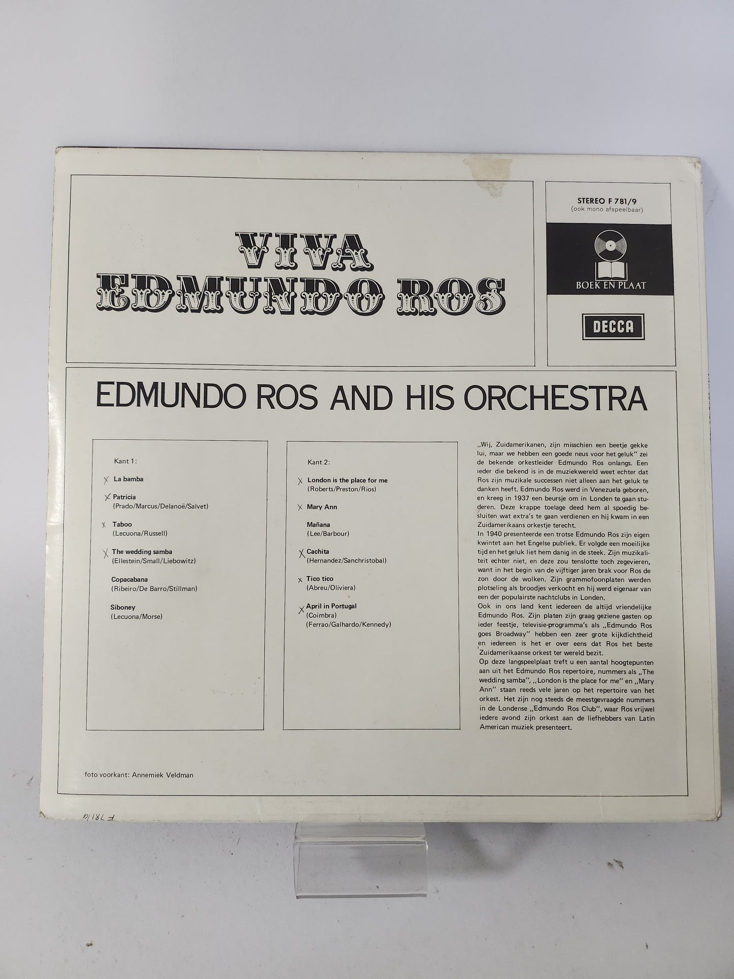 Viva Edmundo Ros LP Vinyl