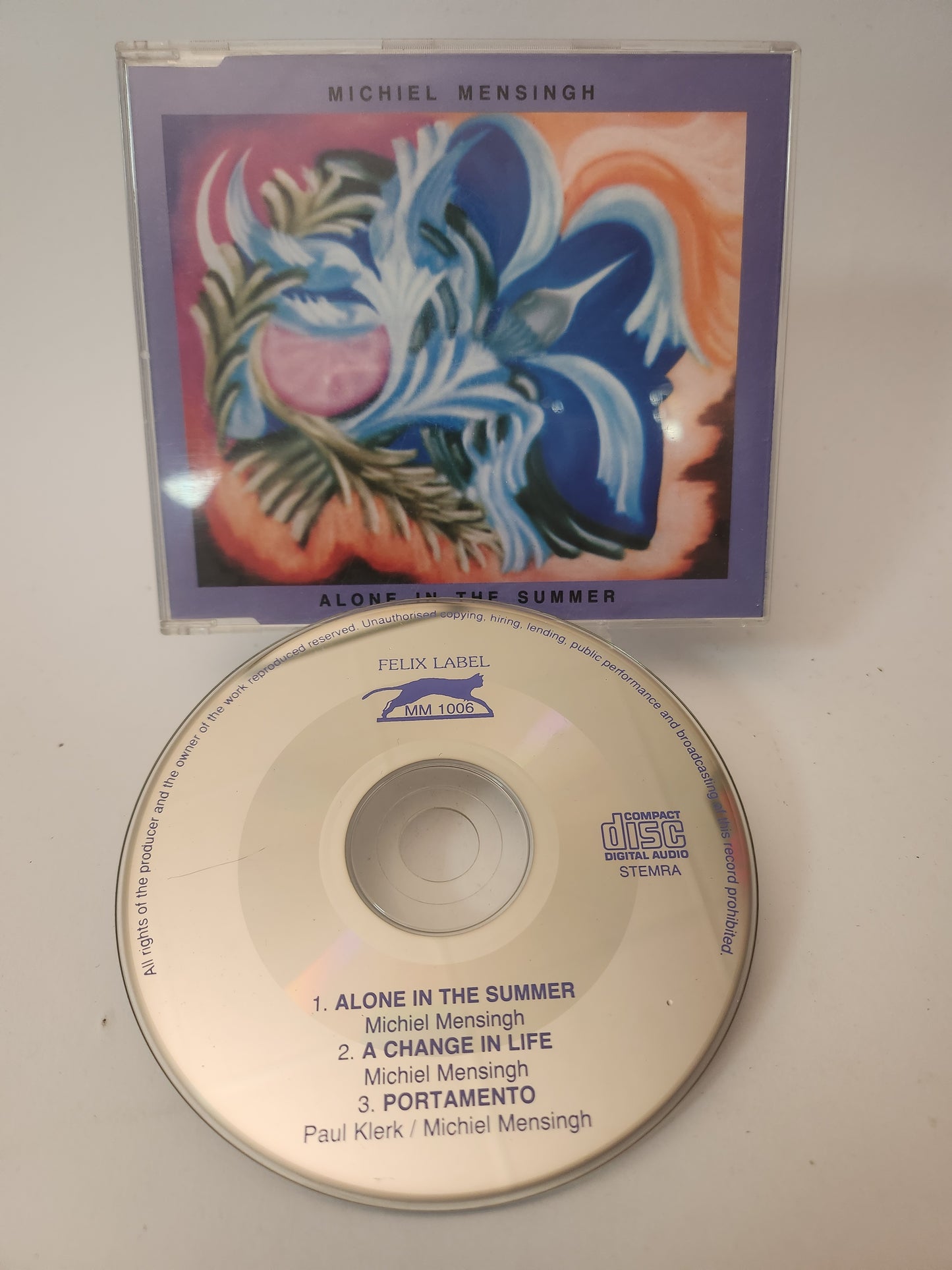 Michiel Mensingh: Alone in the Summer CD Single