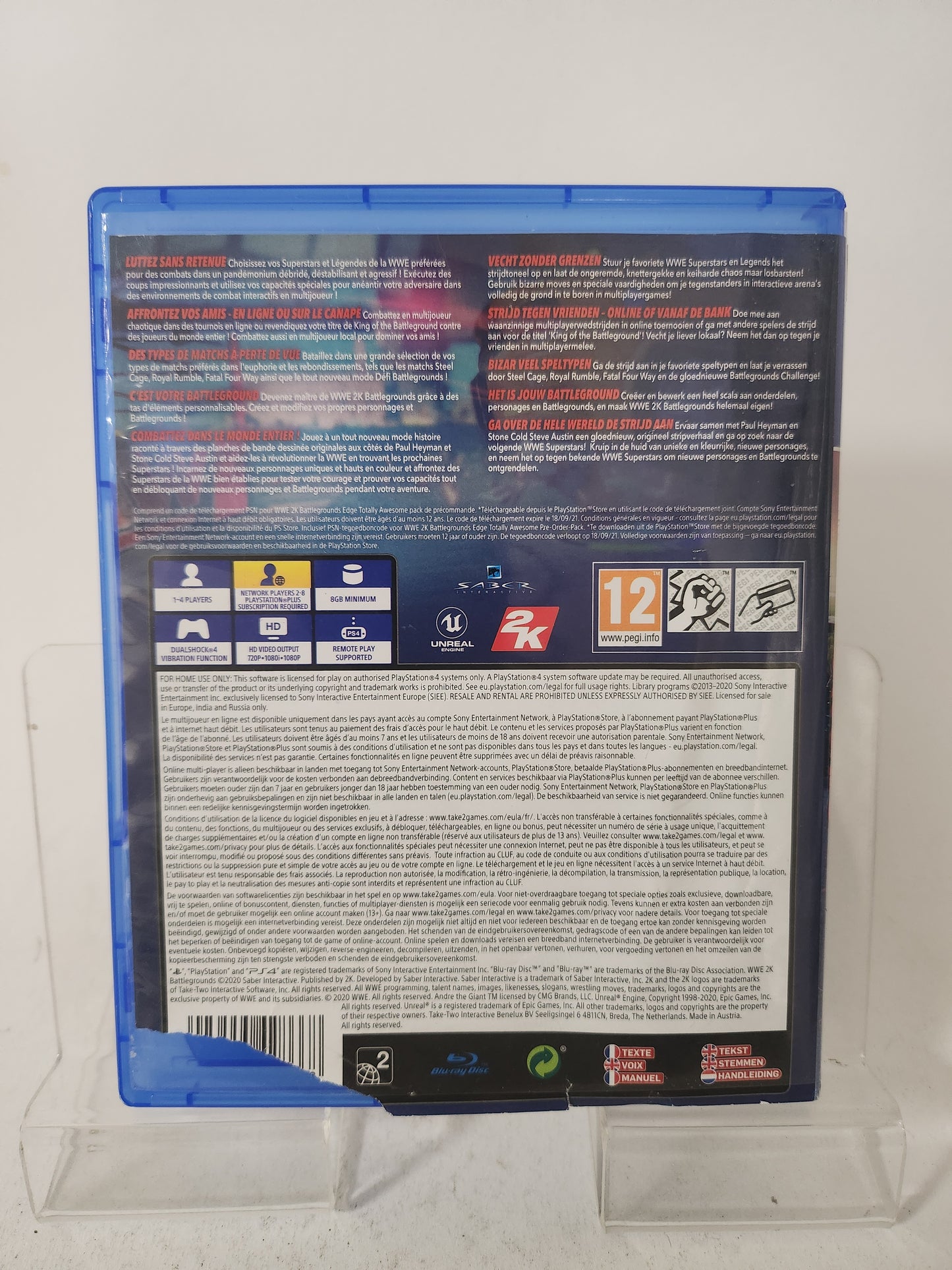 WWE 2K Battlegrounds (Copy Cover) Playstation 4