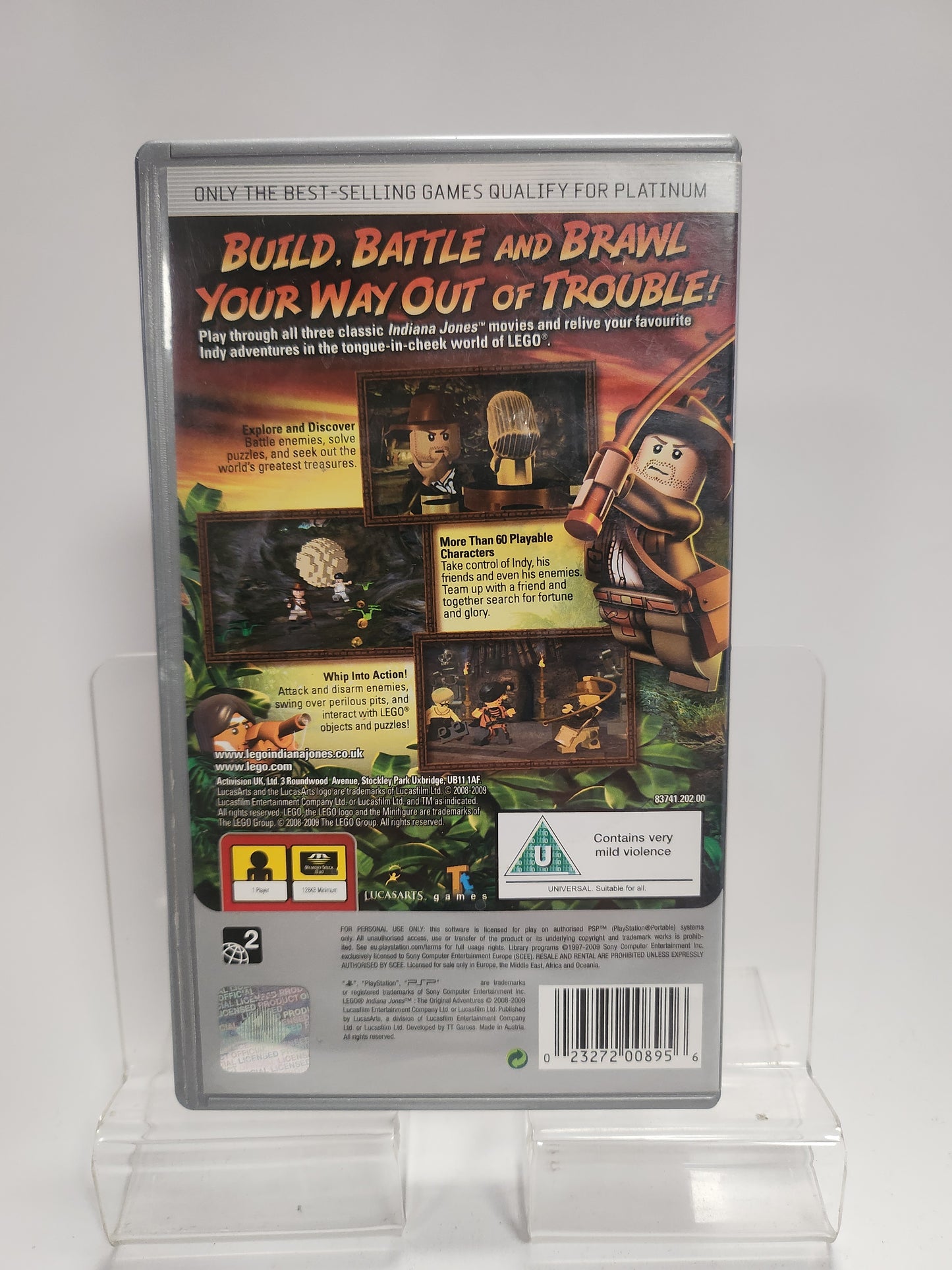 Lego Indiana Jones the Original Adventures Platinum Playstation Portable