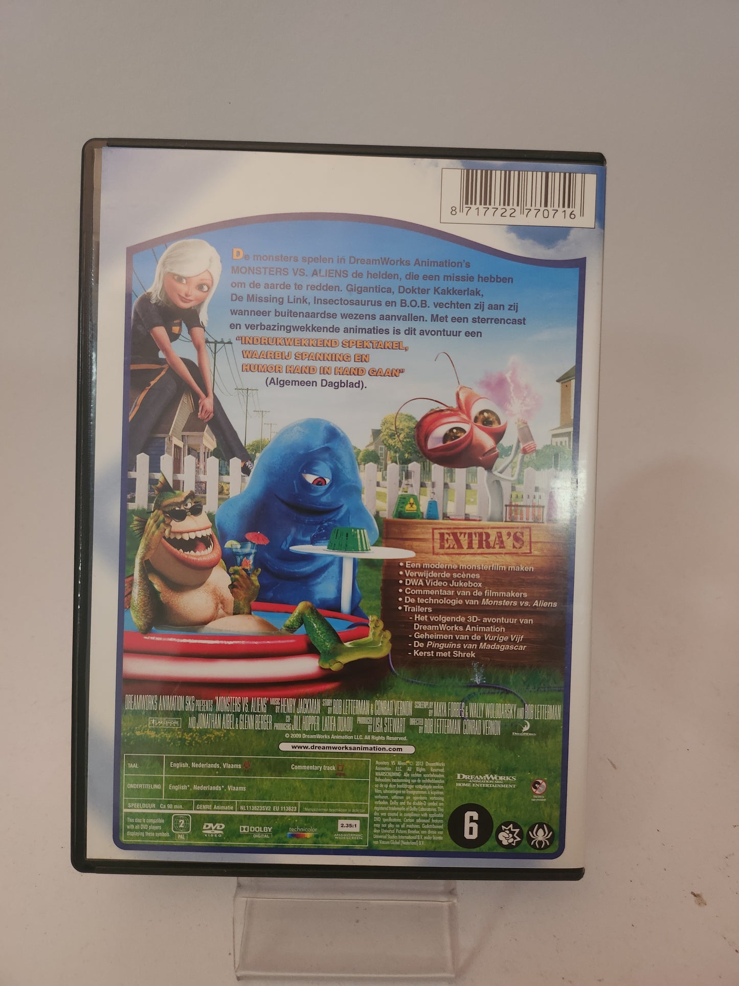 Monsters vs Aliens DVD Kids