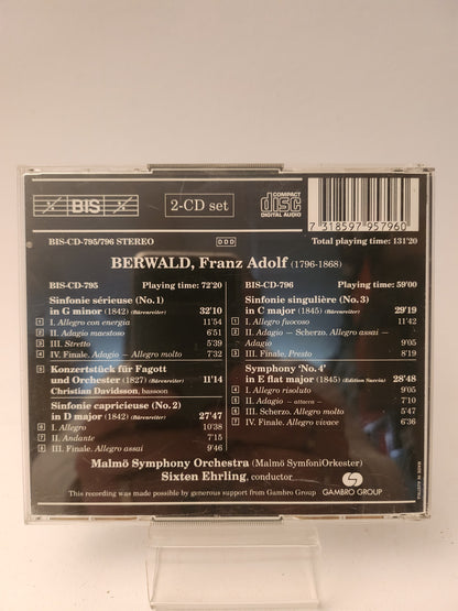 Berwald: The Four Symphonies "Sixten Ehrling" CD