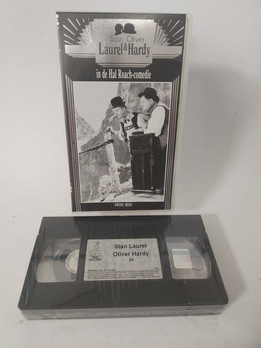 Laurel & Hardy Deel 24 Swiss Miss Geseald VHS