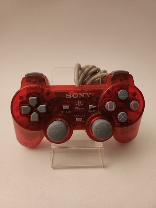Orginele Sony Transparant Rode Controller Playstation 1