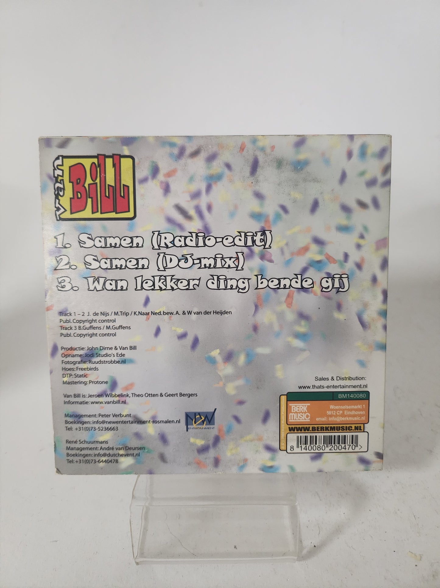 Van Bill: Samen CD Single
