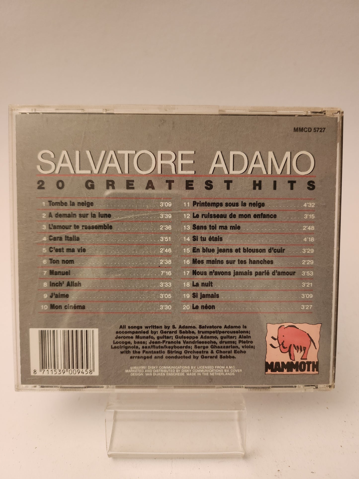 Salvatore Adamo: 20 Greatest Hits CD