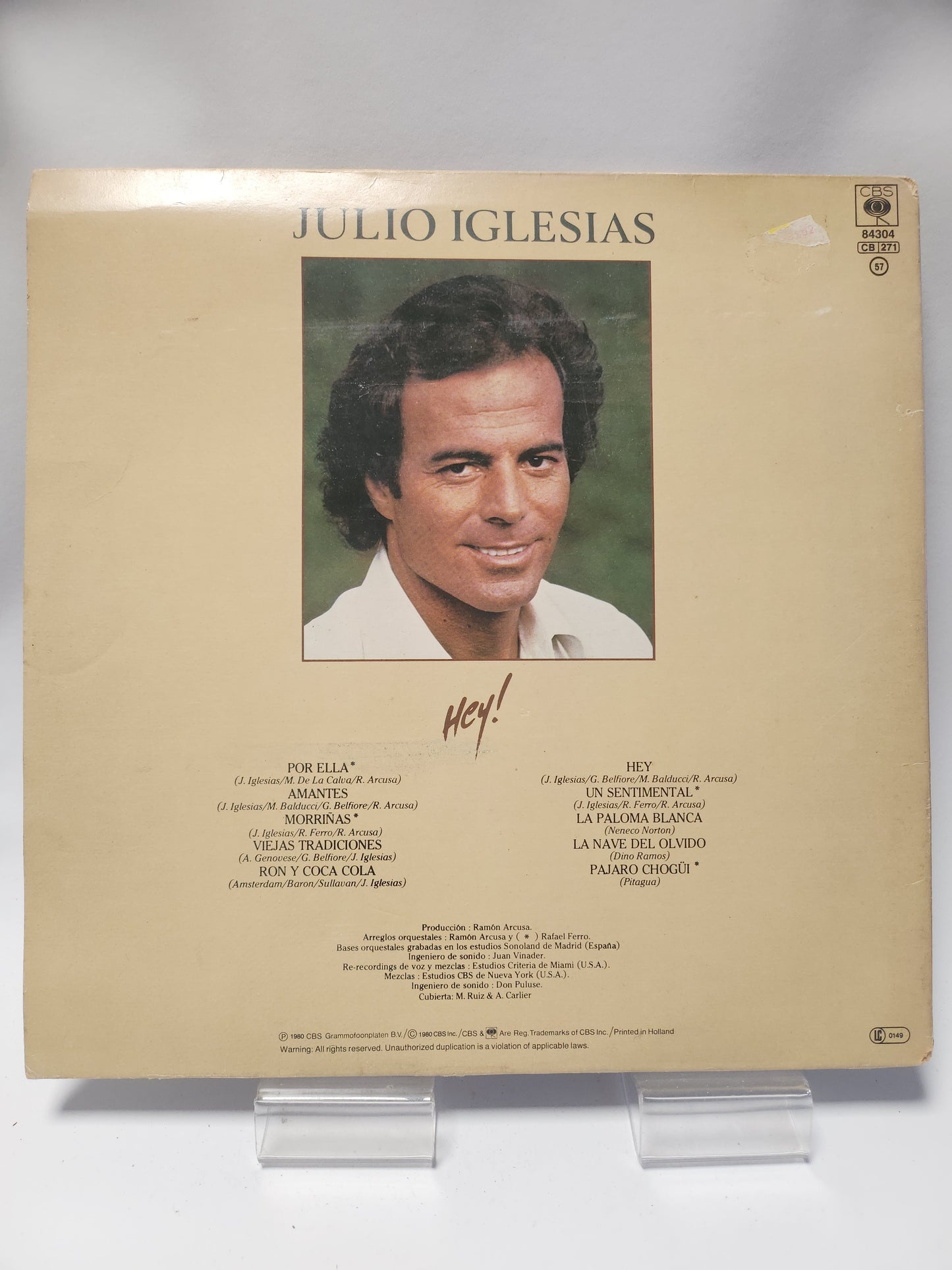 Julio Eglesias: Hey! LP Vinyl
