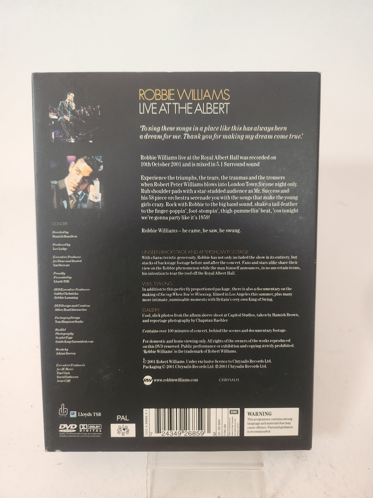 Robbie Williams: Live at the Albert Dvd Muziek