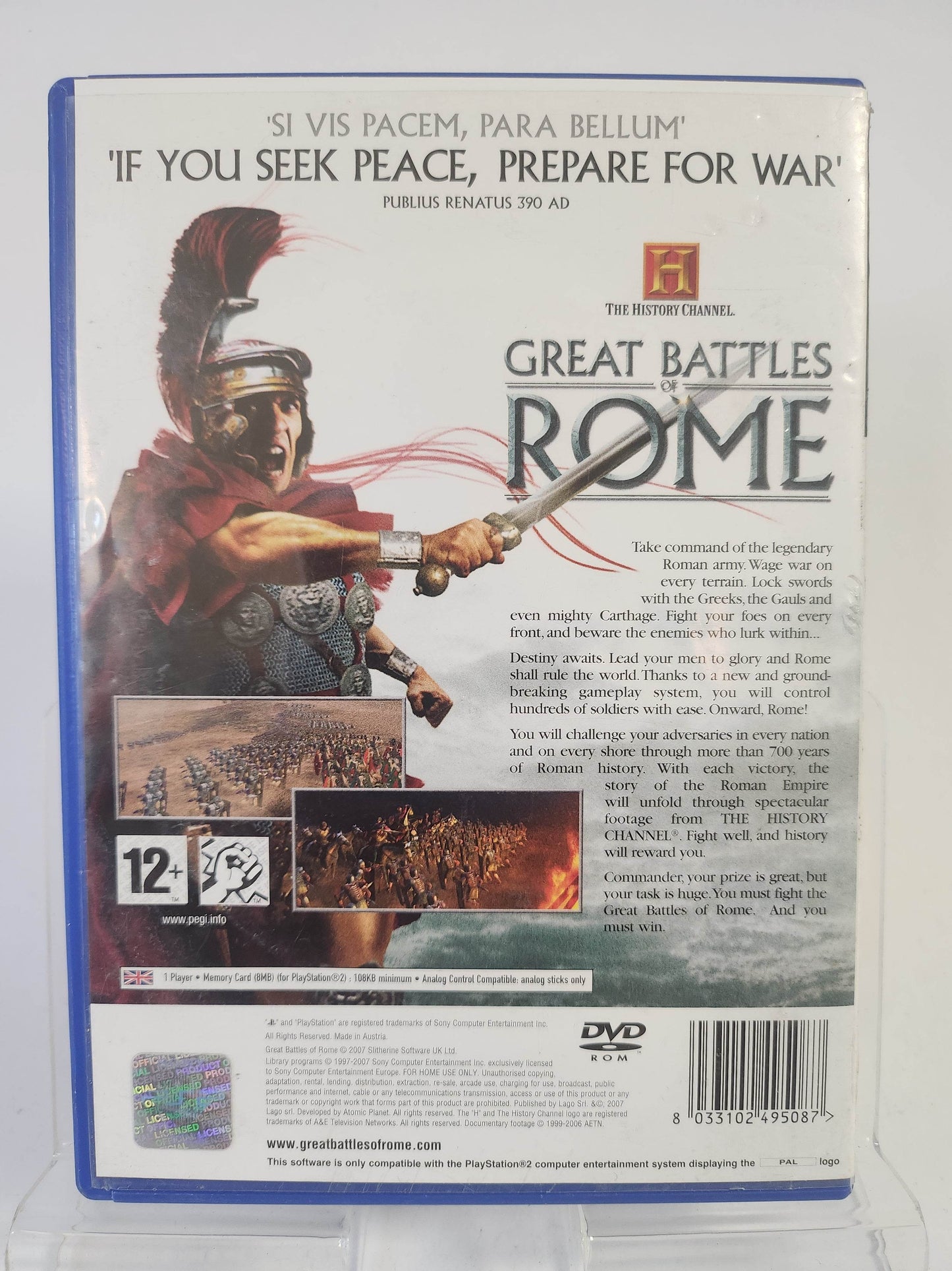 History Great Battles Rome Playstation 2 - Feniks Gameshop