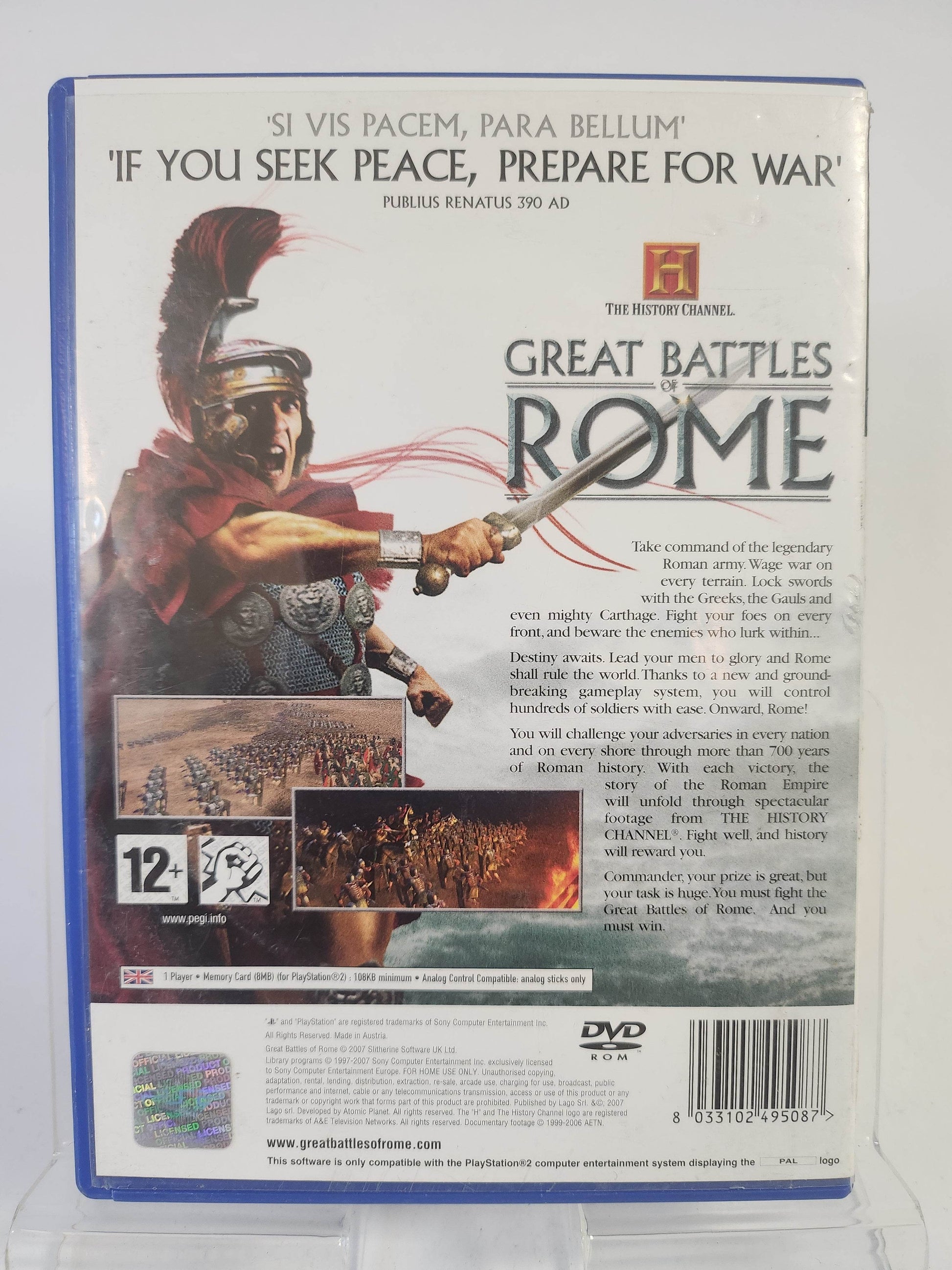History Great Battles Rome Playstation 2 - Feniks Gameshop