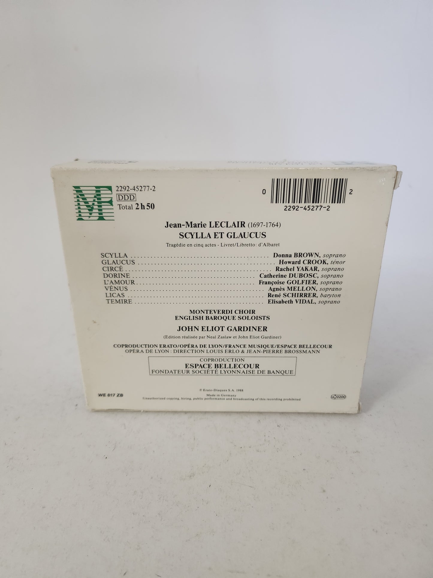 Leclair: Scylla et Glaucus CD Box