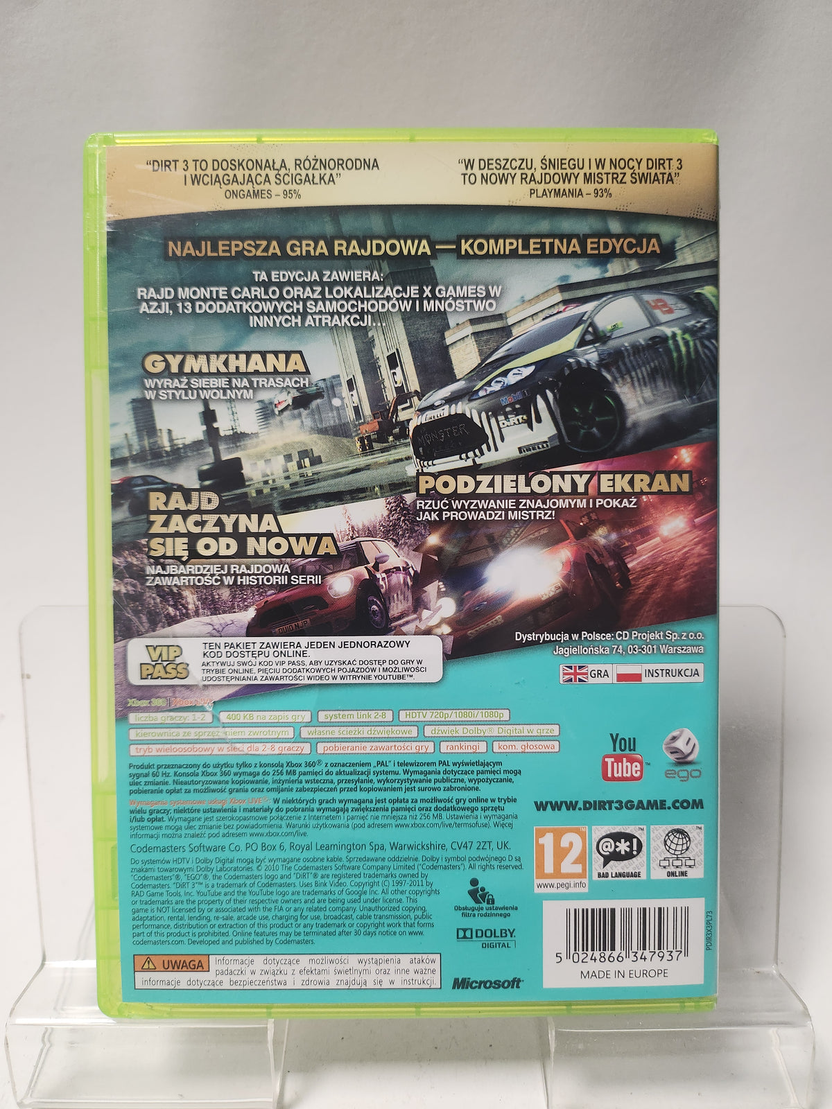 Dirt 3 Complete Edition (Pools) Xbox 360