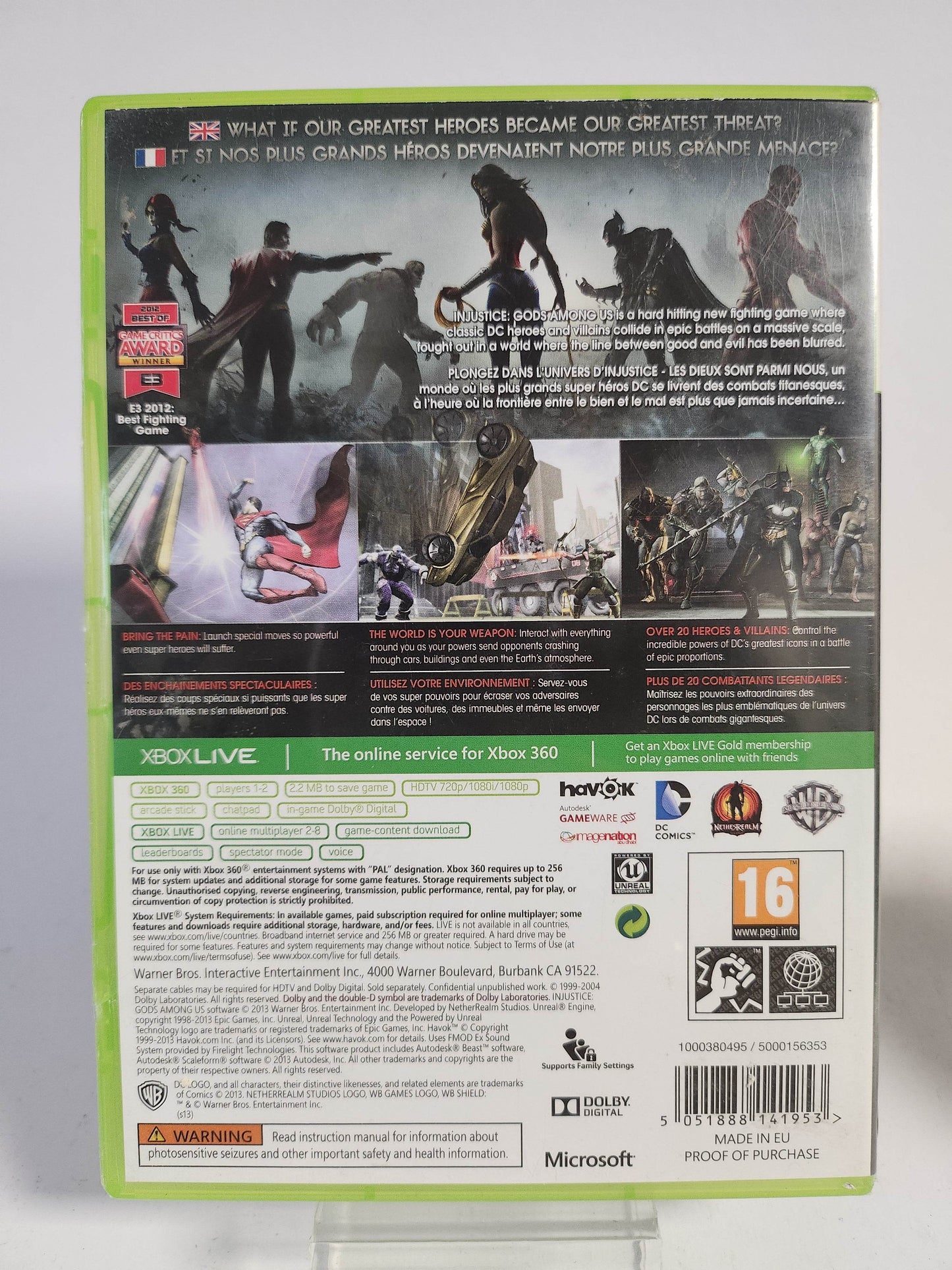 Injustice Gods Among Us (No Book) Xbox 360 - Feniks Gameshop