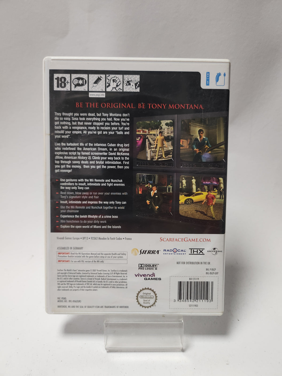 Scarface the World is Yours Nintendo Wii