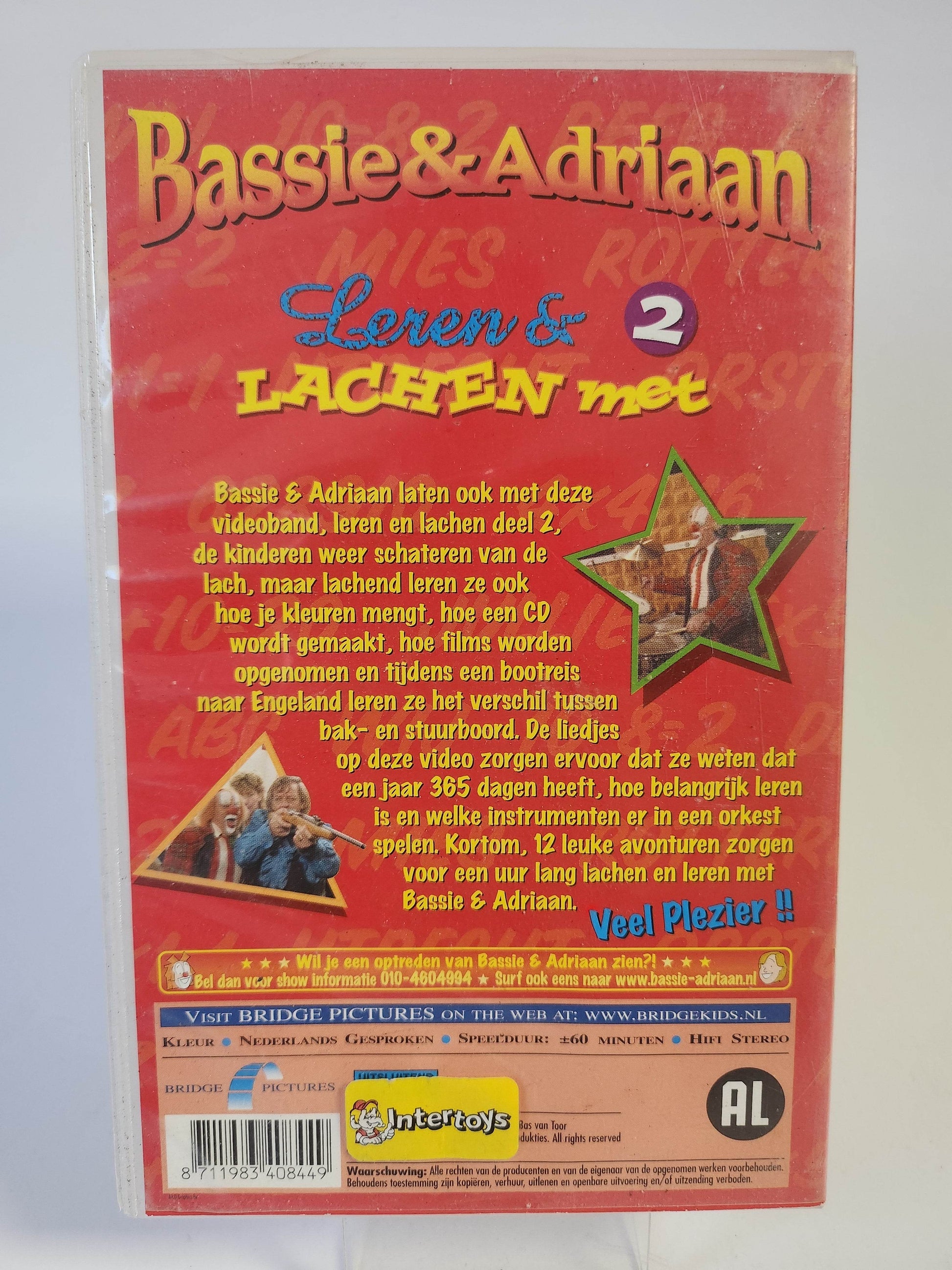 Leren & Lachen 2 met Bassie & Adriaan VHS - Feniks Gameshop