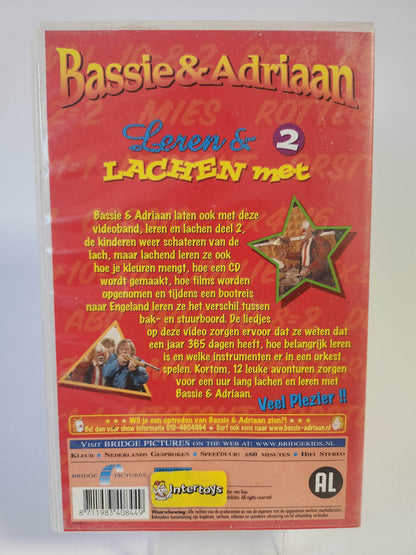 Leren & Lachen 2 met Bassie & Adriaan VHS - Feniks Gameshop