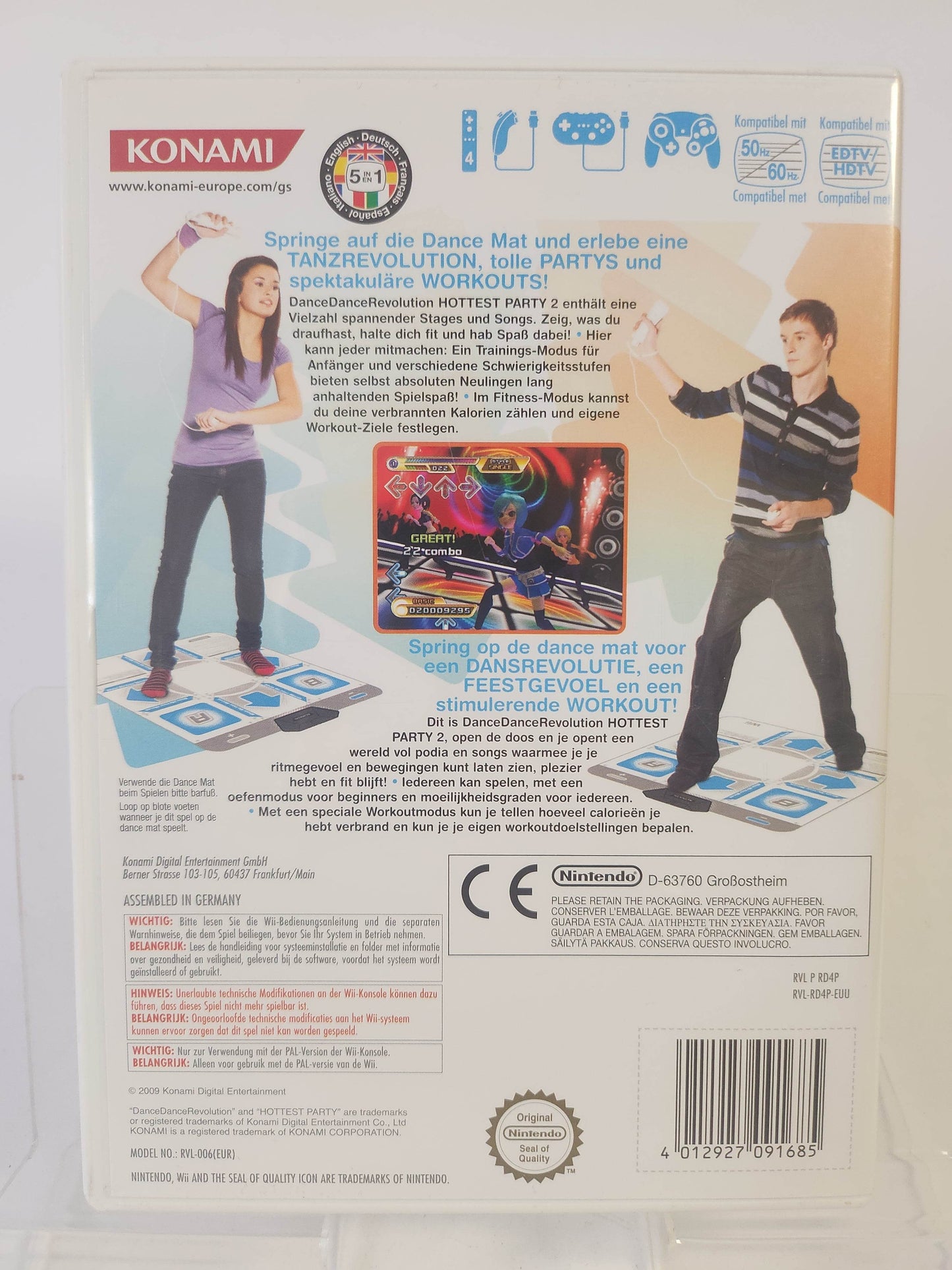 Dance Dance Revolution Hottest Party 2 Nintendo Wii - Feniks Gameshop