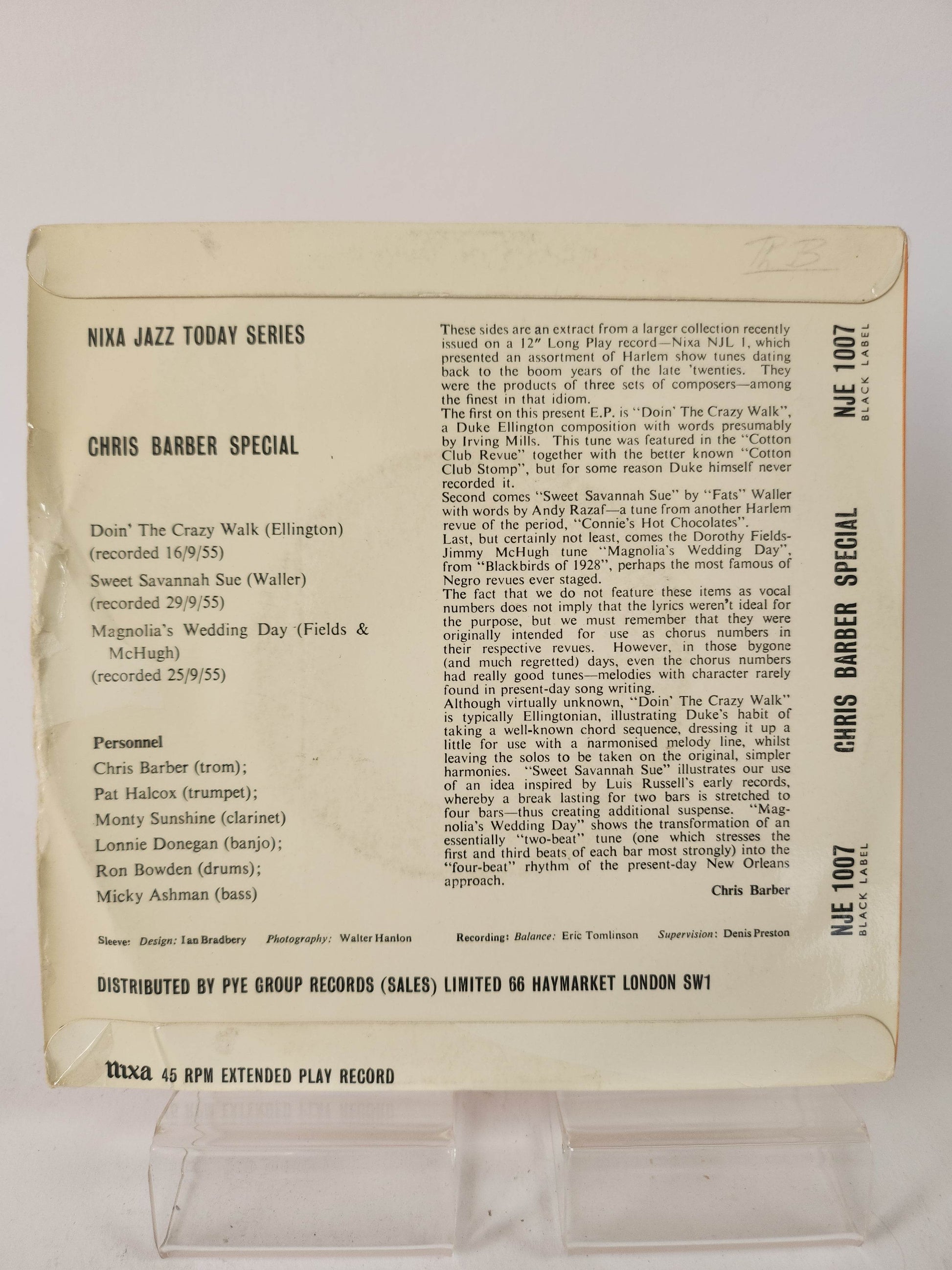 Chris Barber Special Single Vinyl - Feniks Gameshop