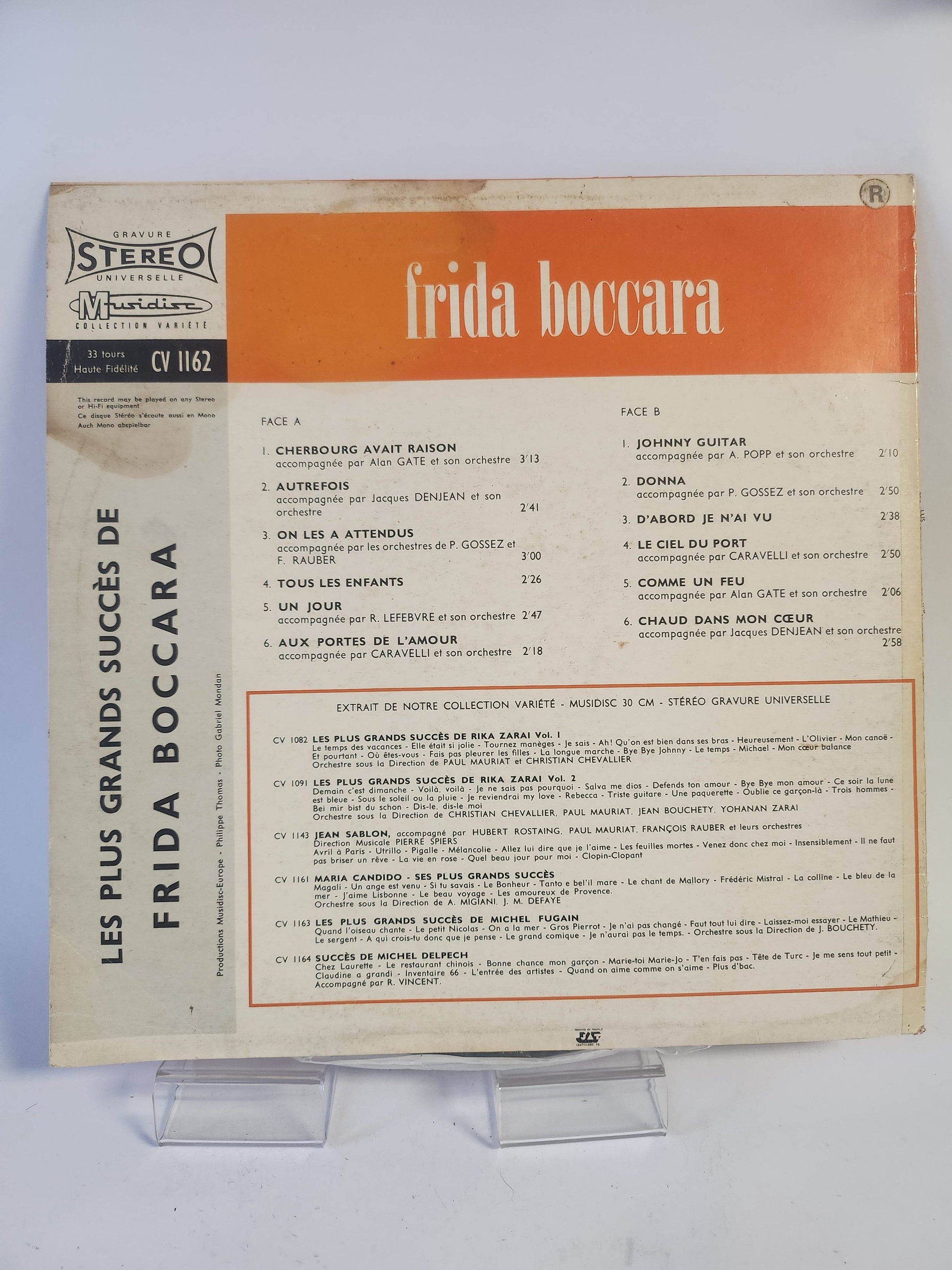 Frida Boccara: Les Plus Grand Succes de LP Vinyl - Feniks Gameshop