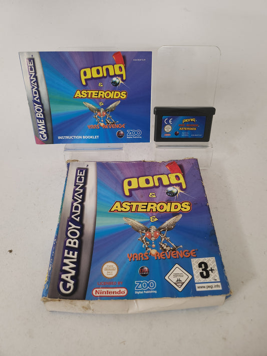 Ponq & Asteroids & Yars Revenge Boxed Game Boy Advance