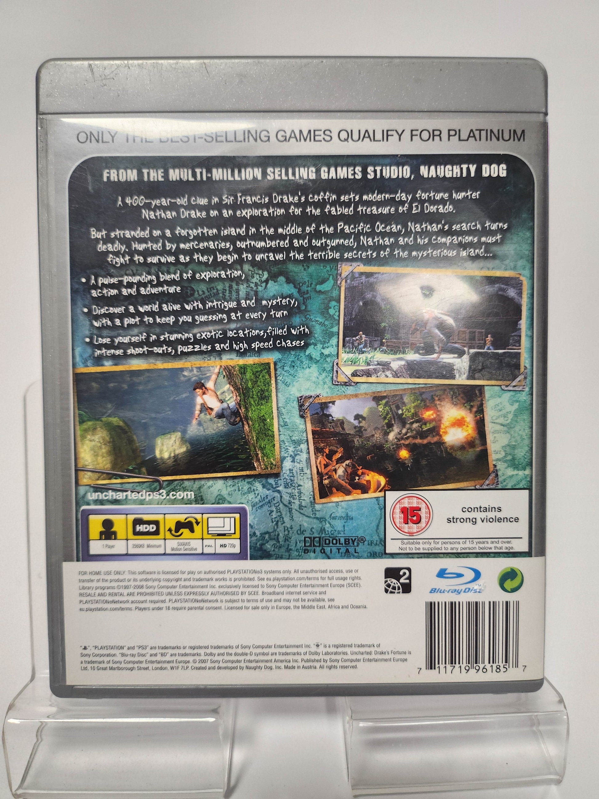 Uncharted Drake's Fortune Platinum Playstation 3 - Feniks Gameshop