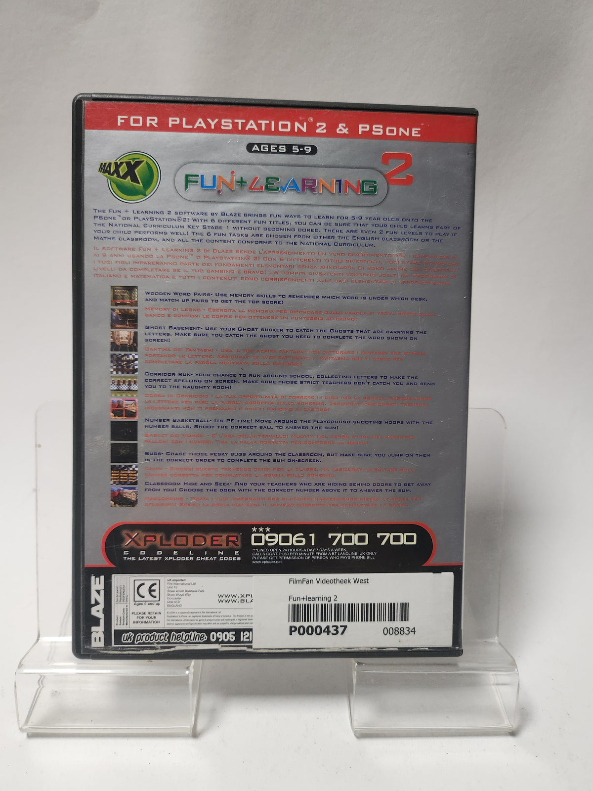 Fun & Learning Volume 2 Playstation 2 & Ps One