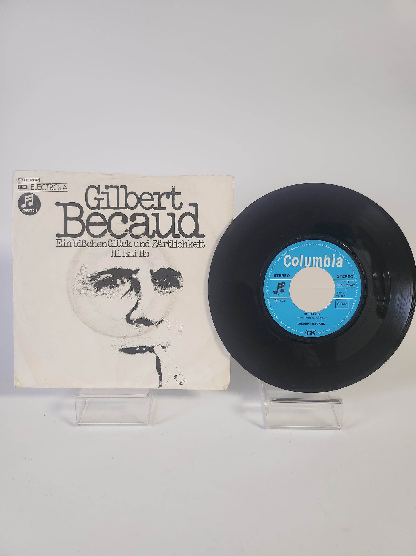 Gilbert Becaud: Ein Bißchen Gluck und Zartlichkeit Hi Hai Ho Single Vinyl - Feniks Gameshop
