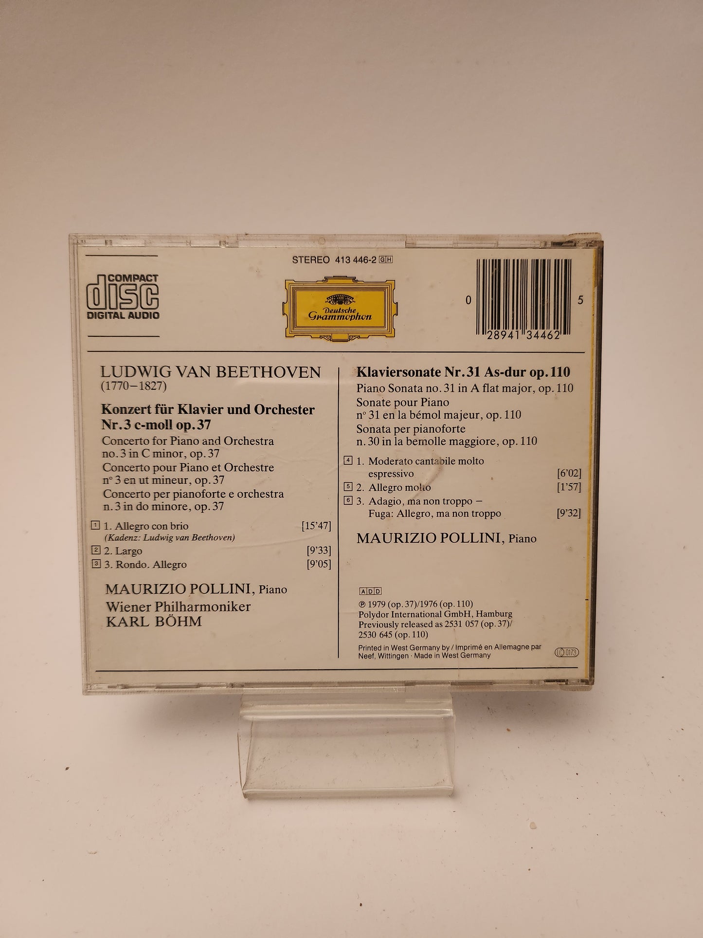 Deutsche Grammophon: Klavierkonzert Piano No 3 CD