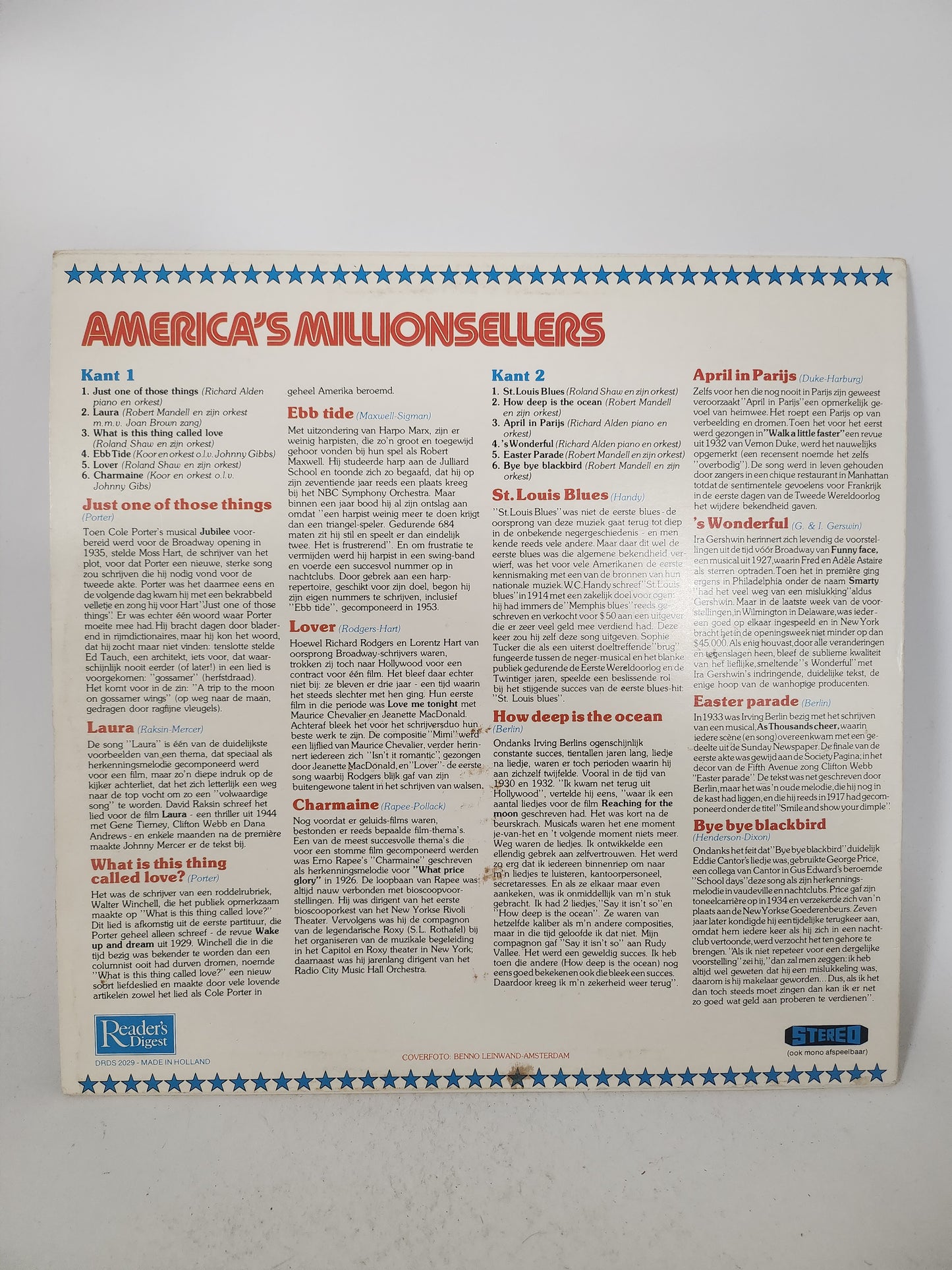 America's Millionsellers LP Vinyl