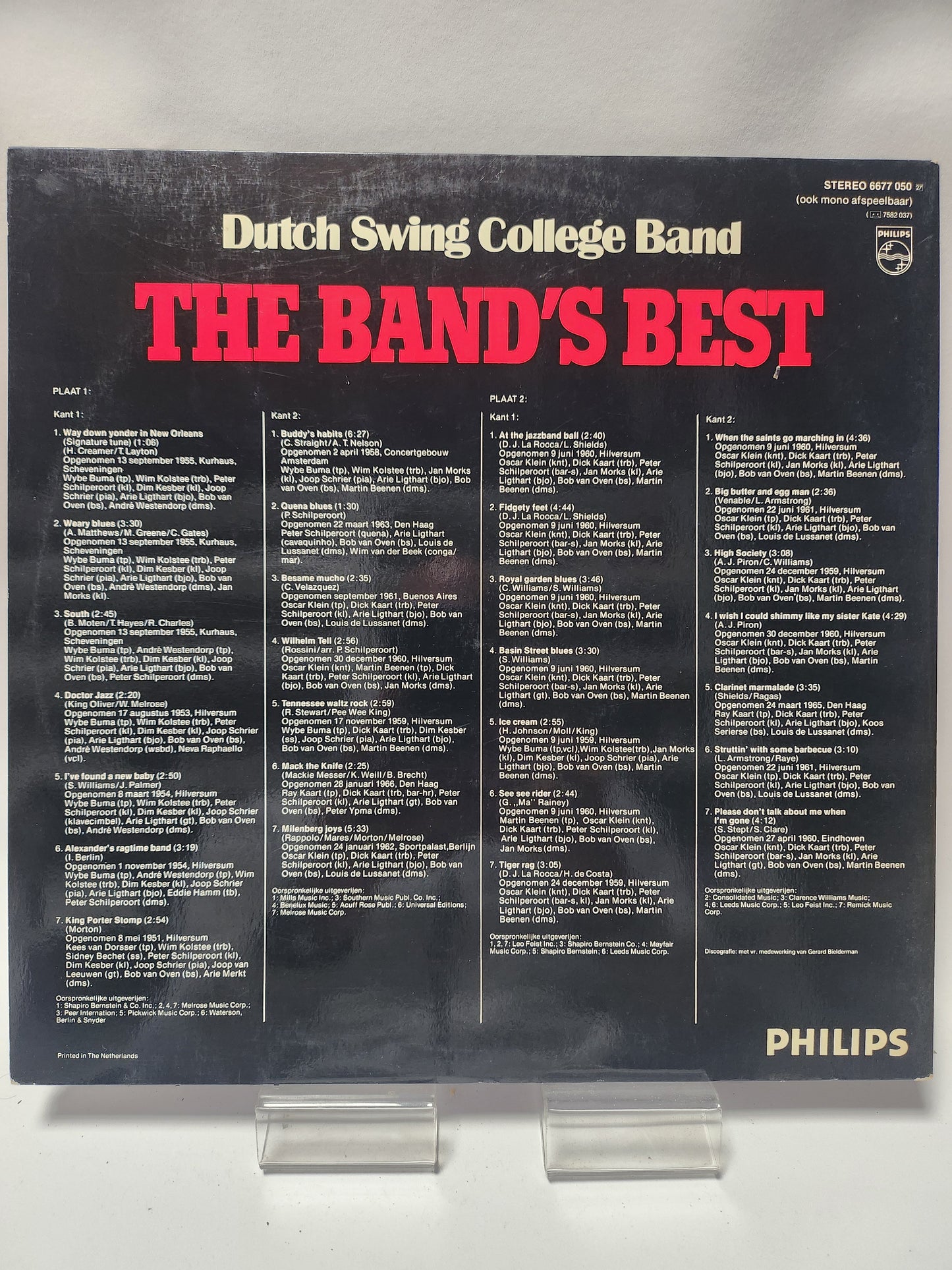 Dutch Swing College Band: the Band's Best LP Vinyl