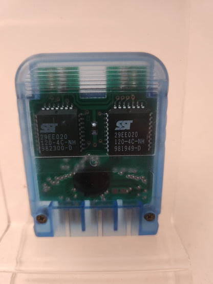 Guillemot Transparant Blue 4mb Memorycard Playstation 1