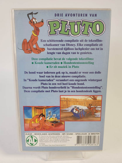 Drie Avonturen van Pluto VHS Kids - Feniks Gameshop