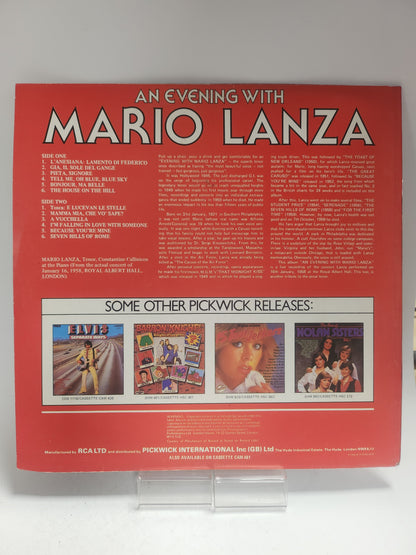 Mario Lanza: An Evening With LP Vinyl