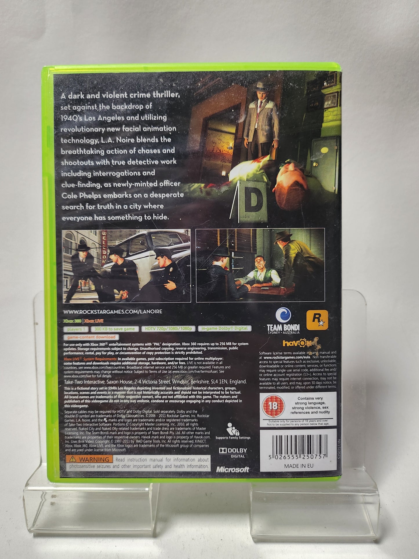 LA Noire Xbox 360
